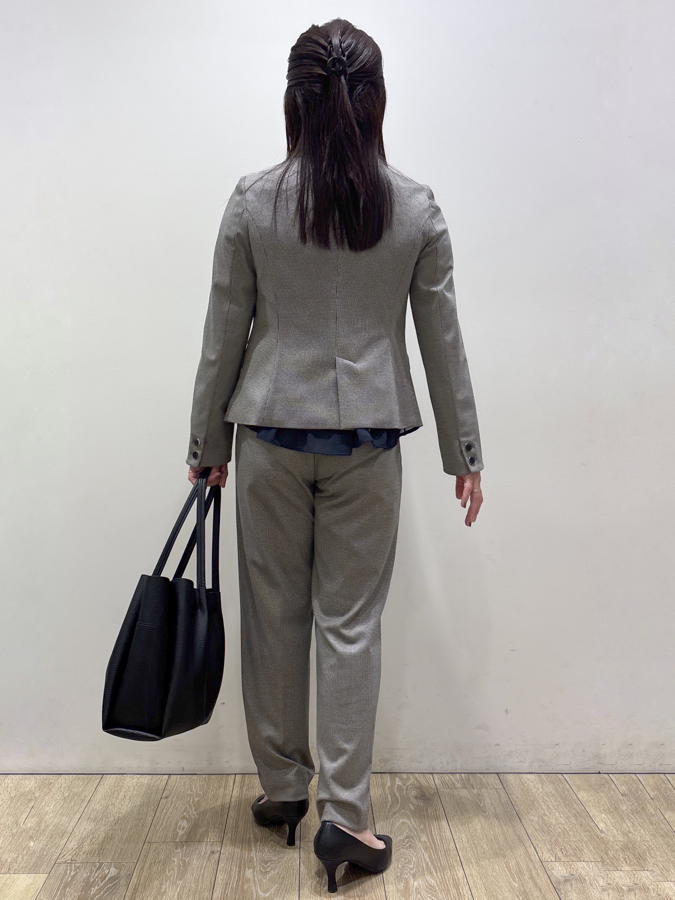 mameさんの「index｜【XS-3Lサイズ】ストレッチテーラードジャケット《ウォッシャブル／イージーアイロン》」を使ったコーディネート