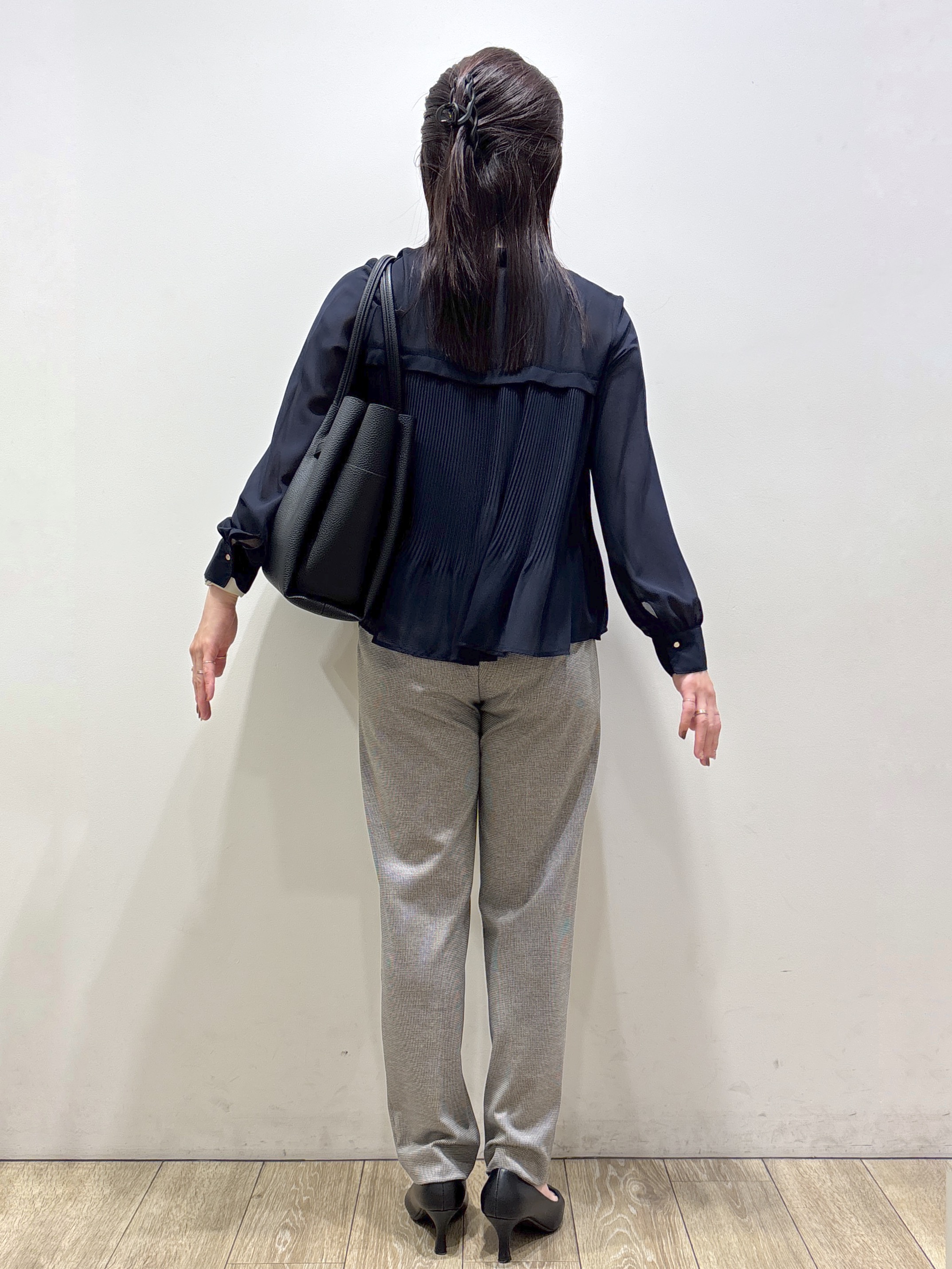 mameさんの「index｜【XS-3Lサイズ】ストレッチテーラードジャケット《ウォッシャブル／イージーアイロン》」を使ったコーディネート