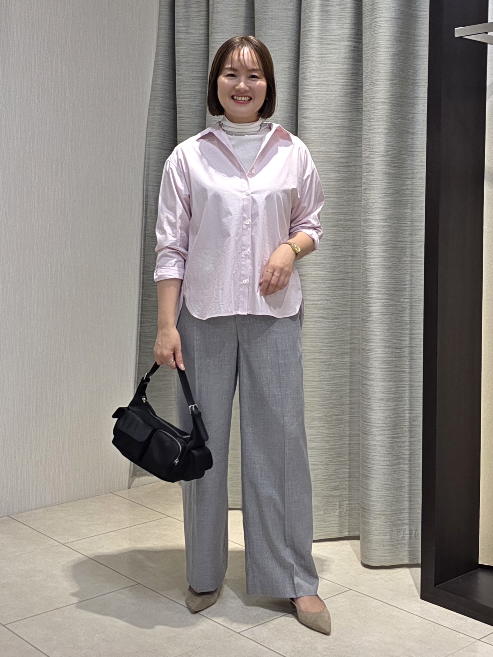 naokoさんの「UNTITLED｜【6色展開/コットン100】カラーベーシックシャツ」を使ったコーディネート