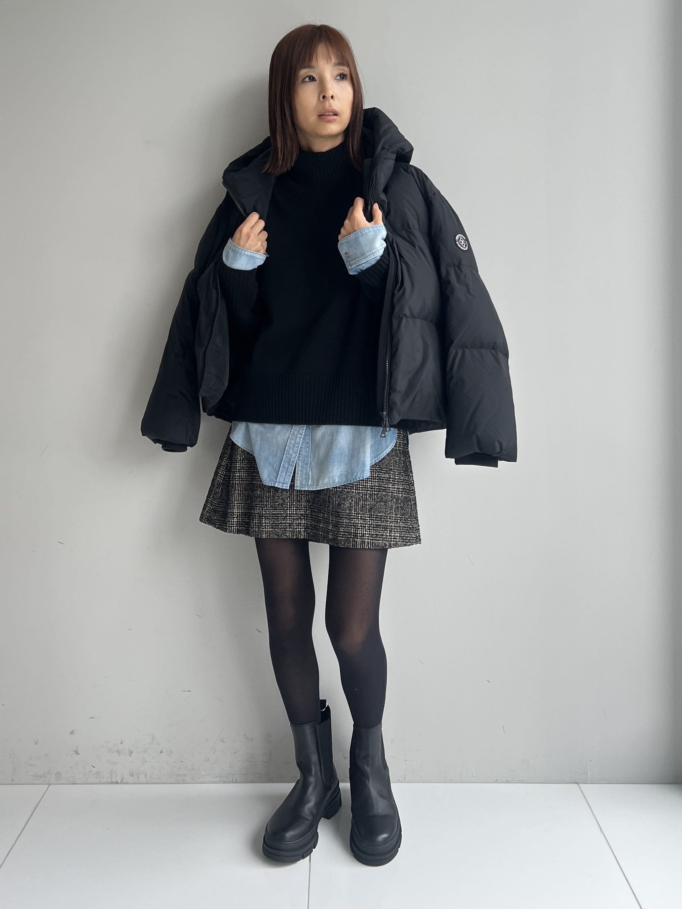 misaさんの「DRESSTERIOR｜【涼しく着映え】シアーデニムシャツ」を使ったコーディネート