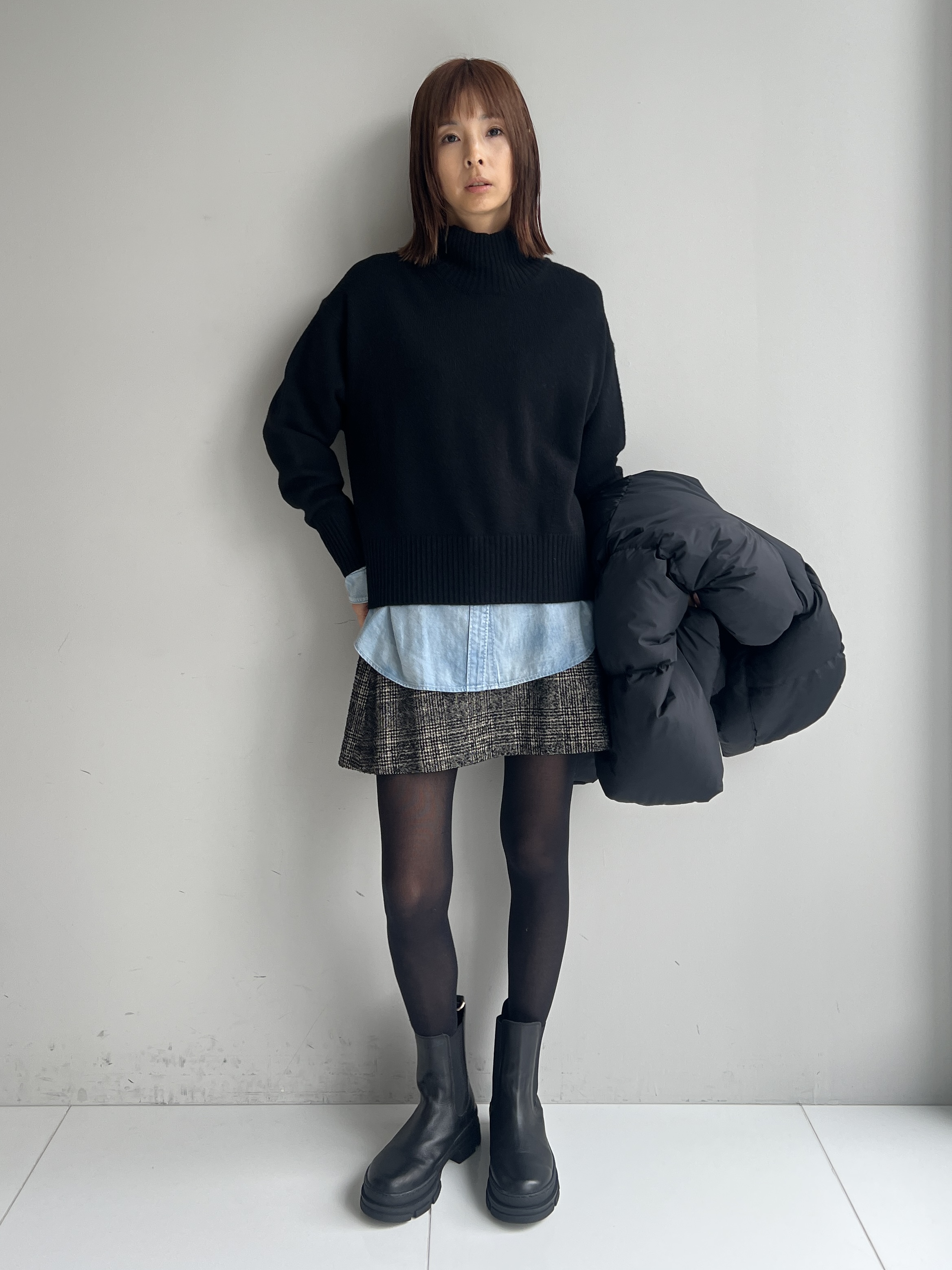 misaさんの「DRESSTERIOR｜【涼しく着映え】シアーデニムシャツ」を使ったコーディネート