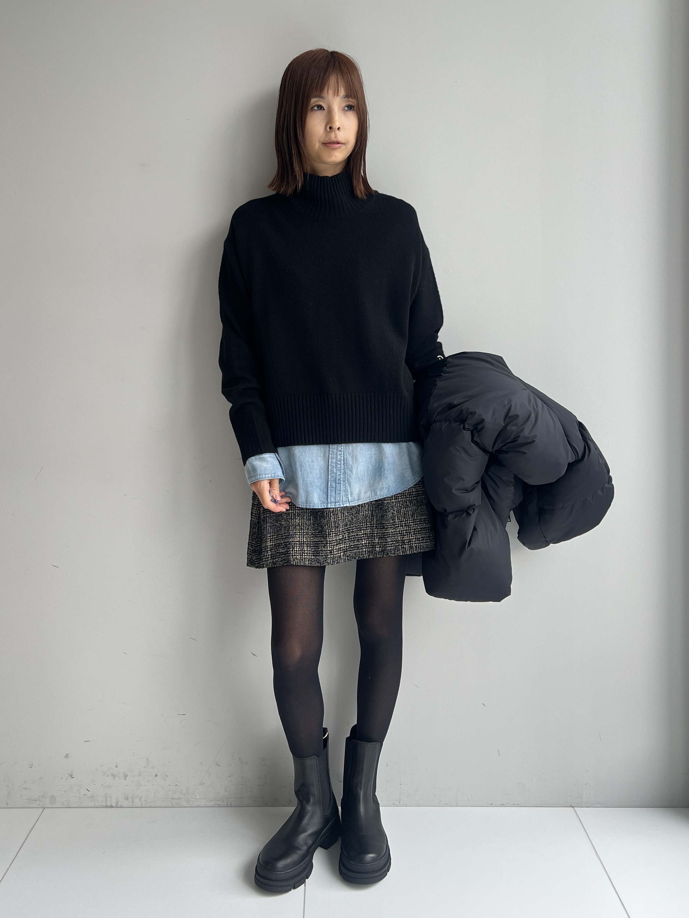 misaさんの「DRESSTERIOR｜【涼しく着映え】シアーデニムシャツ」を使ったコーディネート