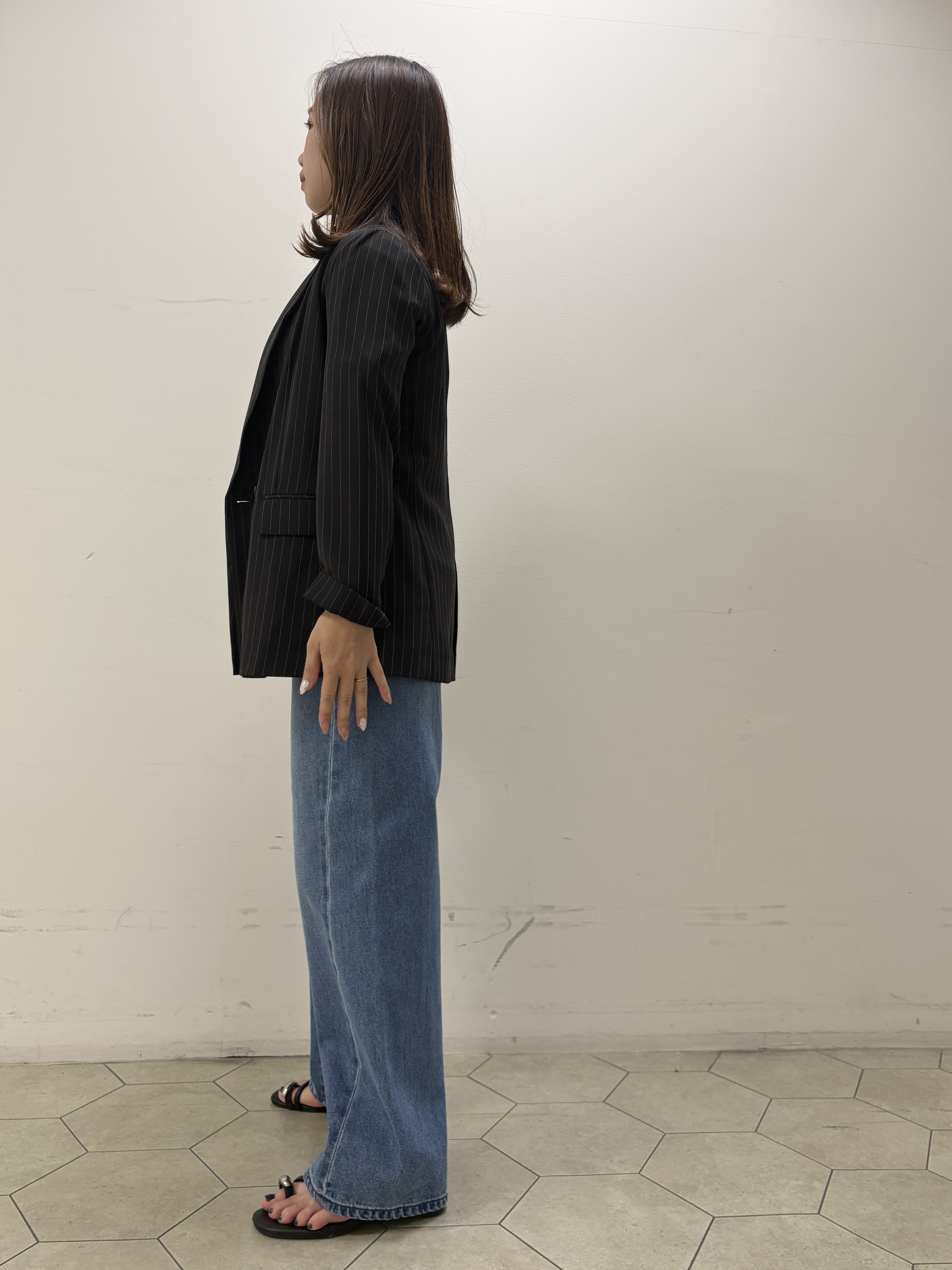 kahoさんの「INDIVI｜【初秋/UVケア/着る日傘】ダブルジャケット」を使ったコーディネート