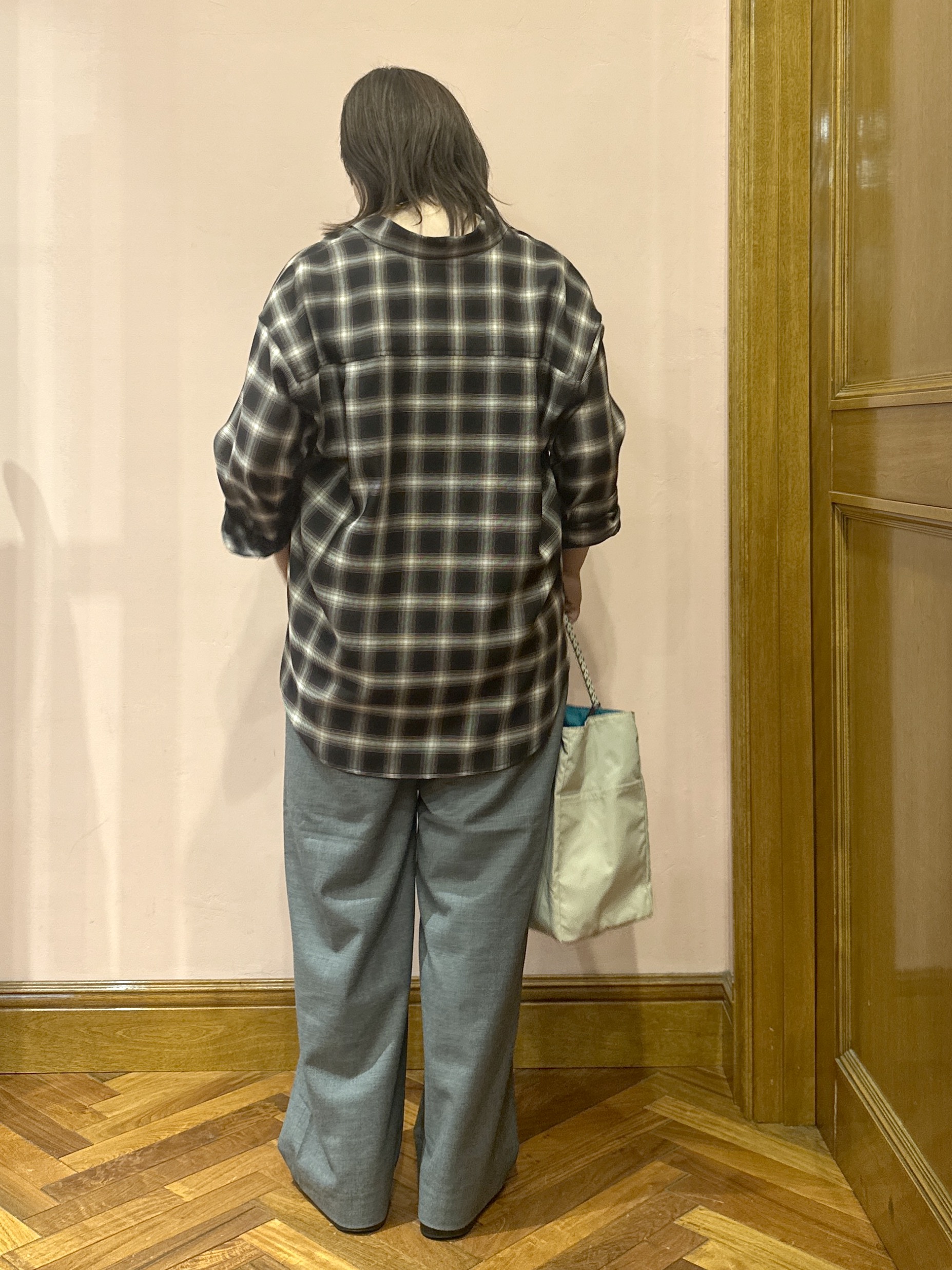 komatsuさんの「DRESSTERIOR｜【ウォッシャブル】ビエラオンブレチェックシャツ」を使ったコーディネート