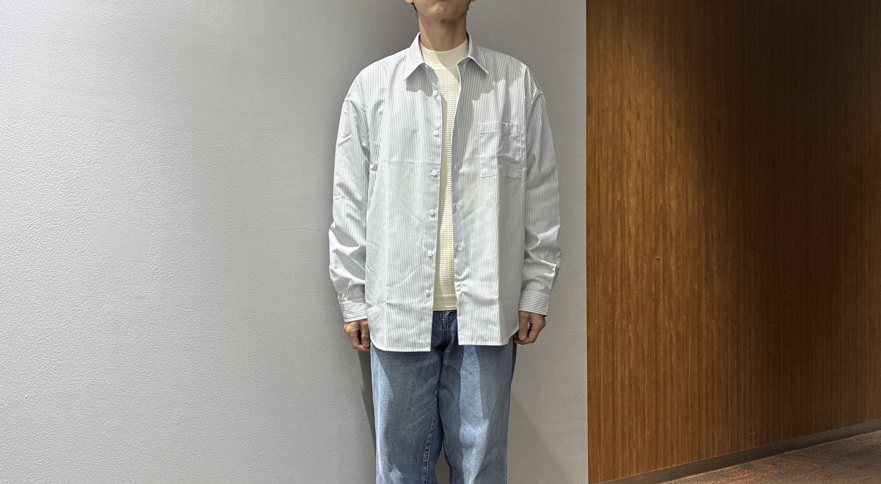 わいずみさんの「TAKEO KIKUCHI｜【日本製/Sサイズ～】リラックスフィットシャツ」を使ったコーディネート