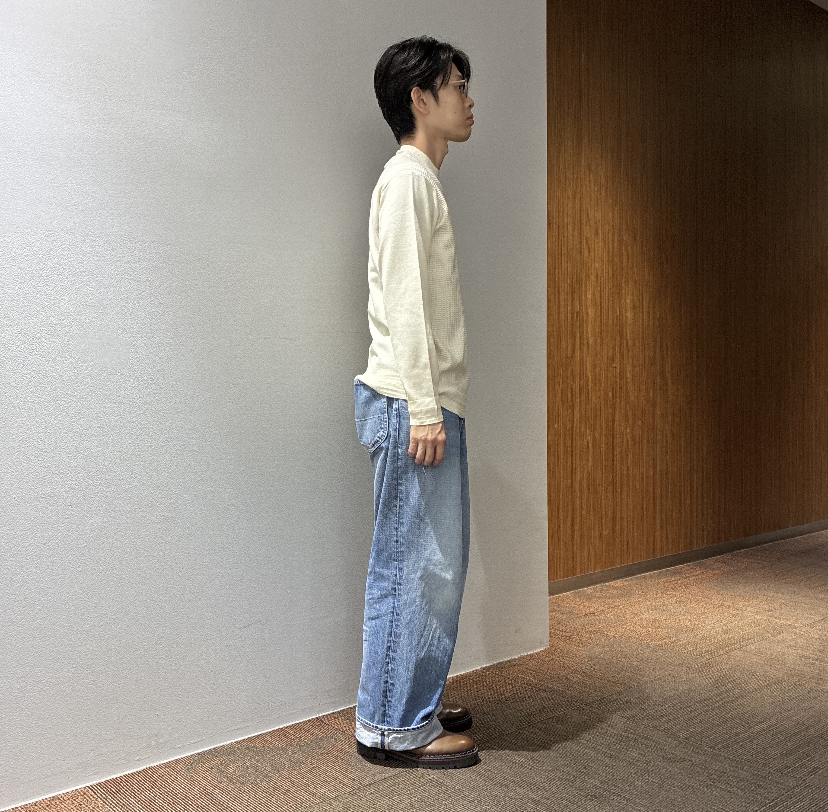 わいずみさんの「TAKEO KIKUCHI｜【日本製/Sサイズ～】リラックスフィットシャツ」を使ったコーディネート