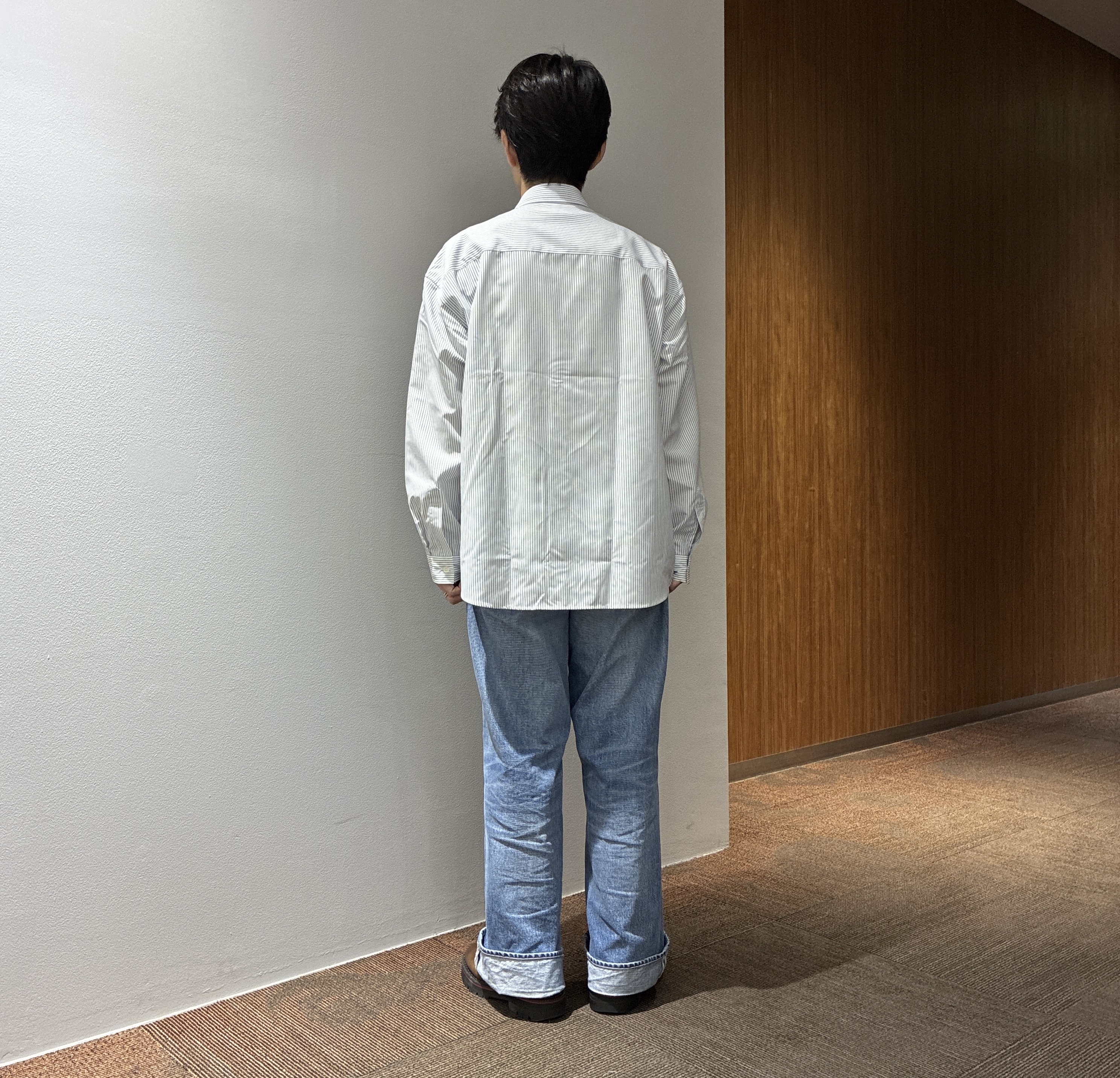わいずみさんの「TAKEO KIKUCHI｜ニットライクワッフル プルオーバージャージ」を使ったコーディネート