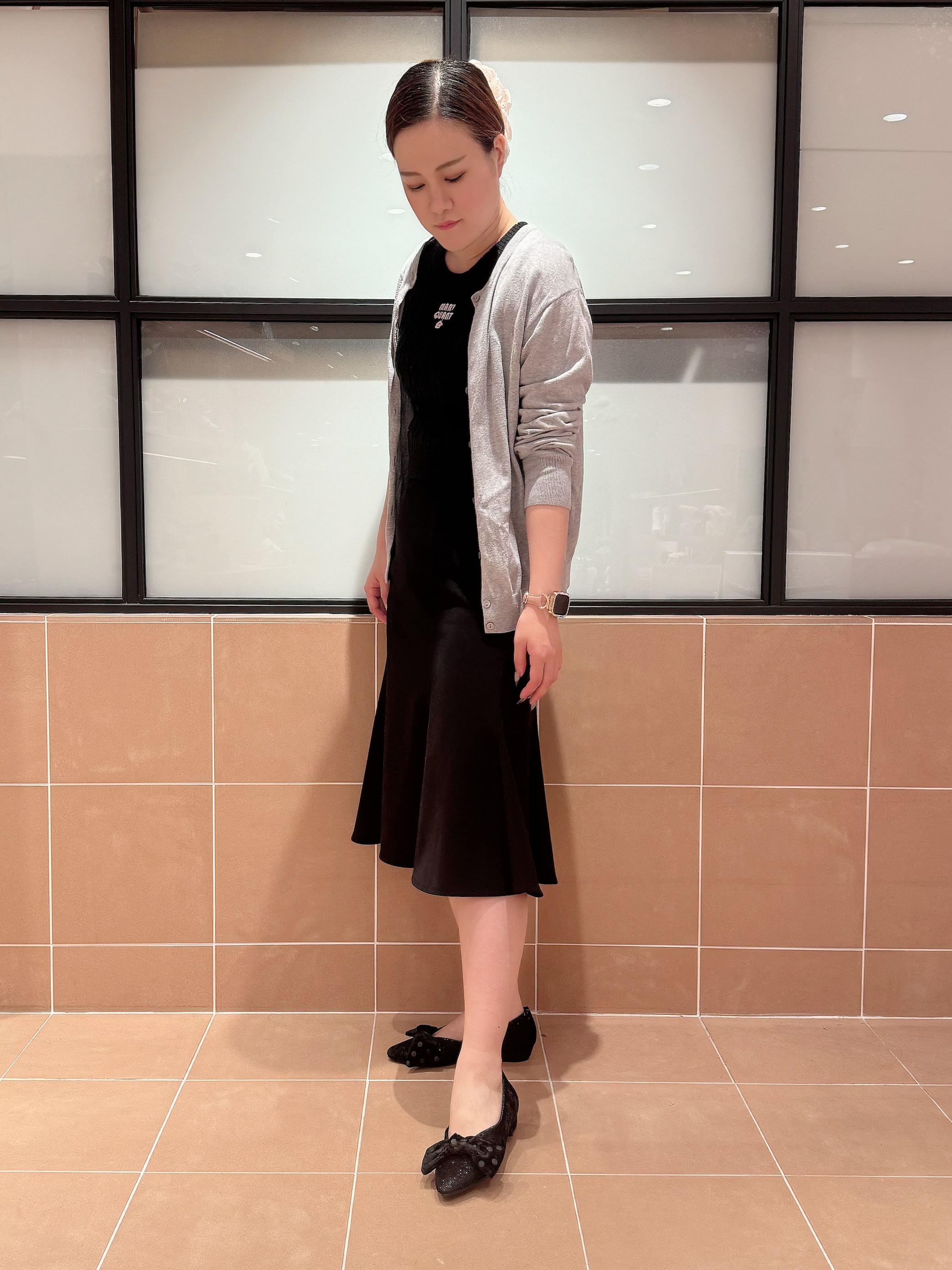 すみれさんの「ESPERANZA｜2WAYリボン付きフラットパンプス」を使ったコーディネート