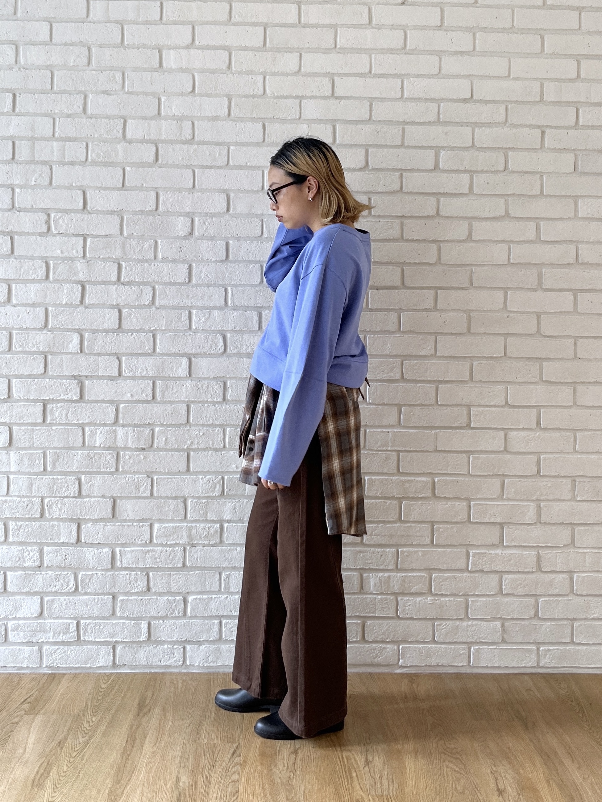 Harukaさんの「INDIVI｜ロングスリーブフォルムカットソー【洗える】」を使ったコーディネート