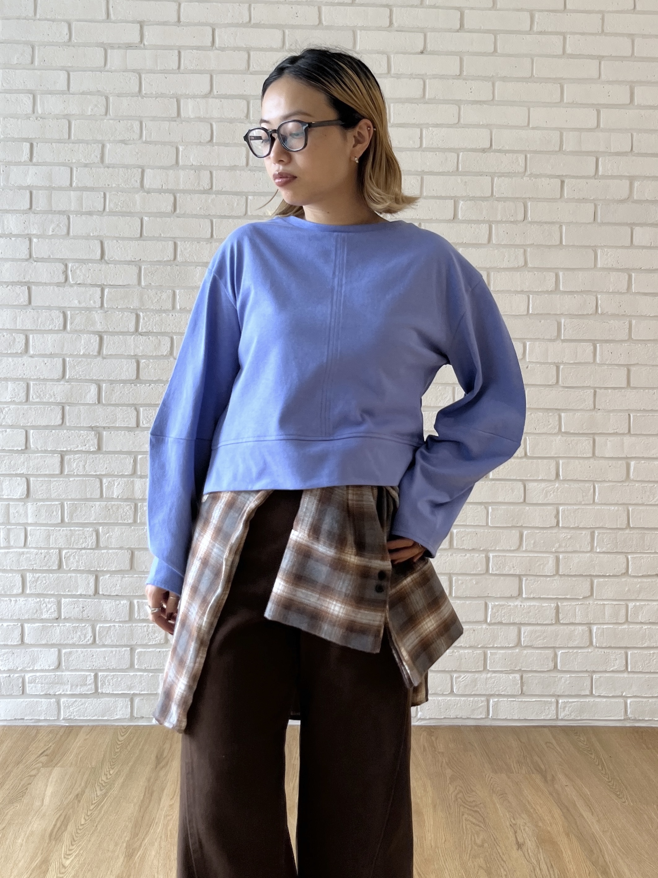 Harukaさんの「INDIVI｜ロングスリーブフォルムカットソー【洗える】」を使ったコーディネート