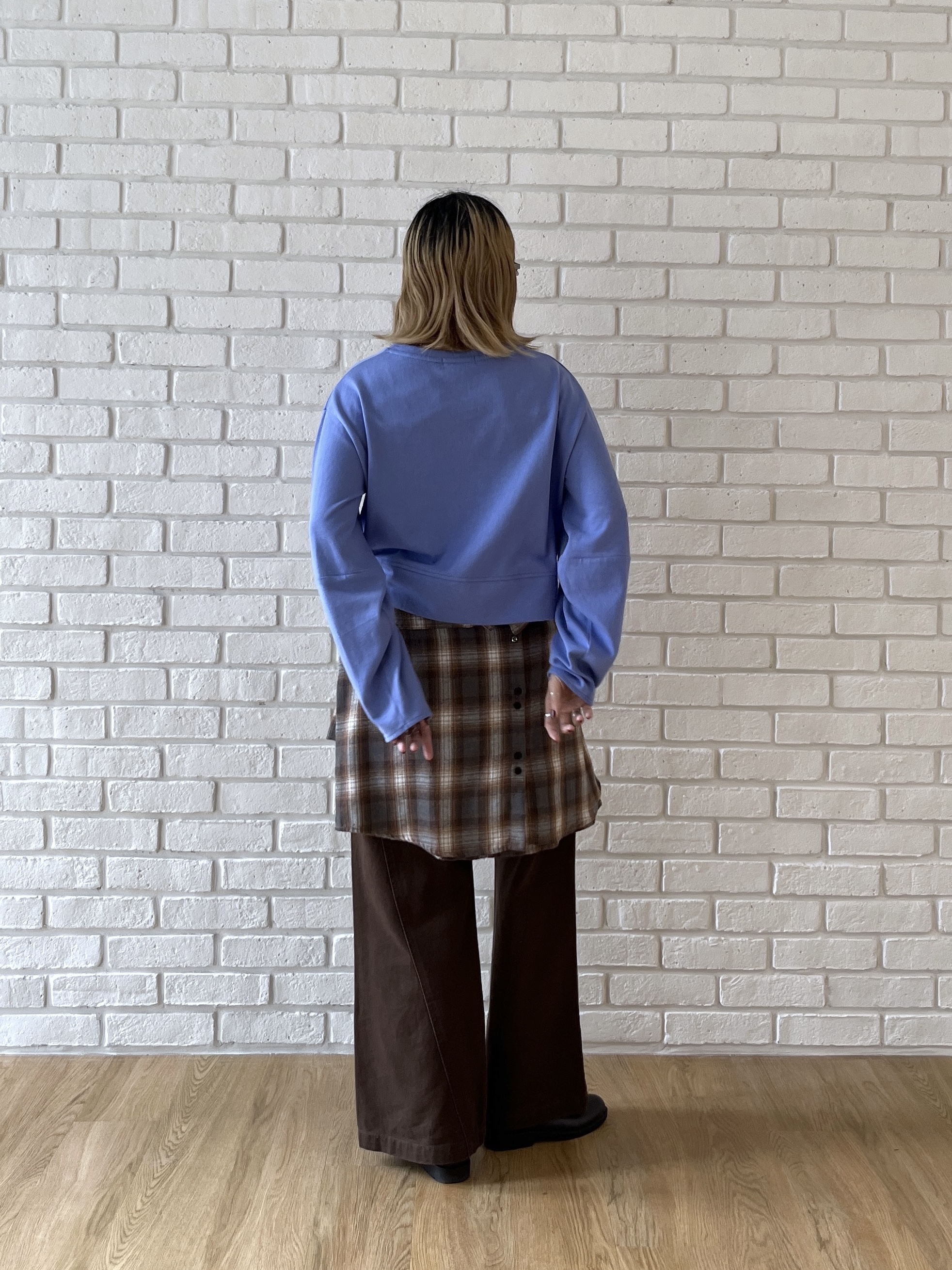Harukaさんの「INDIVI｜ロングスリーブフォルムカットソー【洗える】」を使ったコーディネート