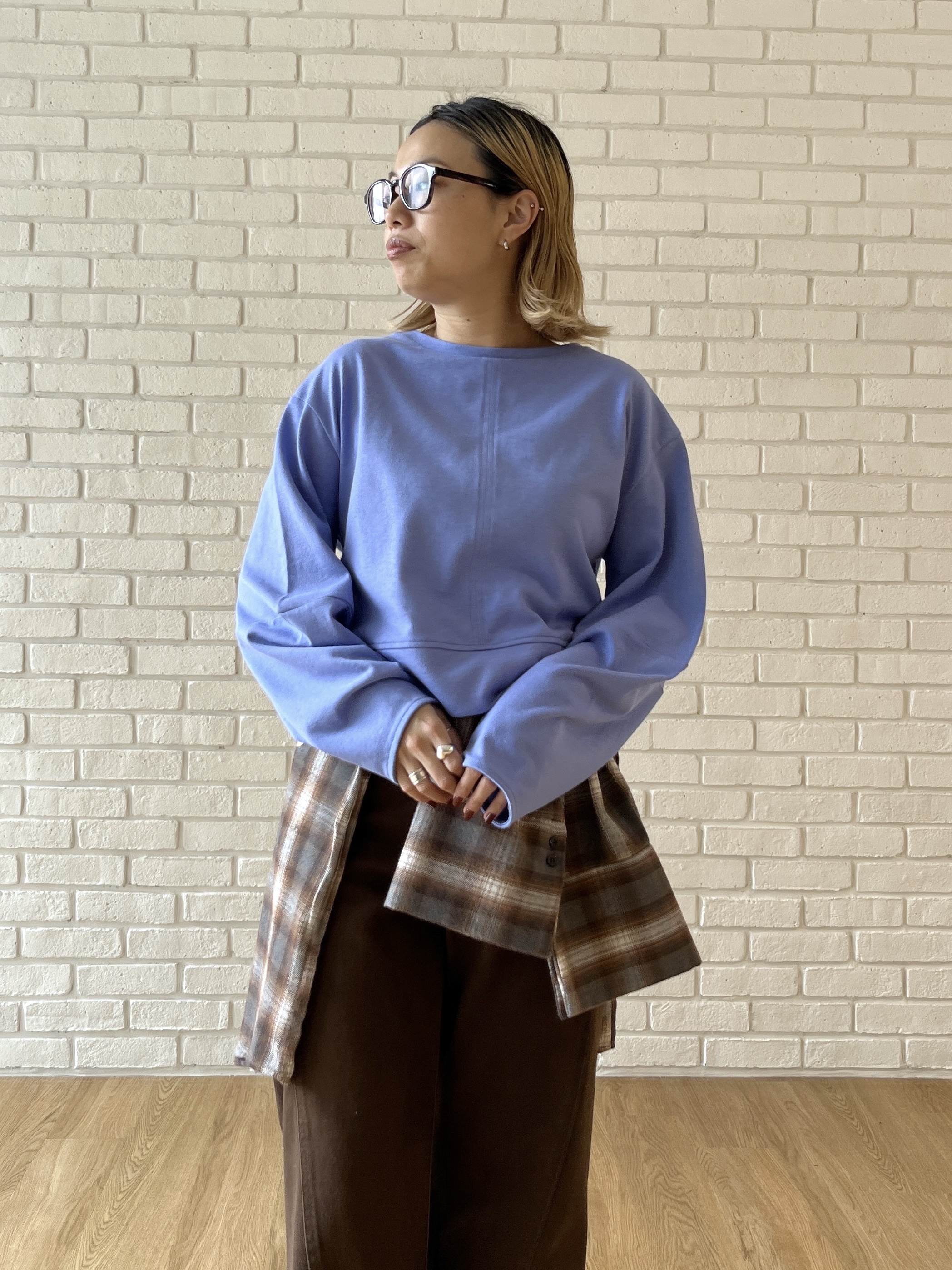 Harukaさんの「INDIVI｜ロングスリーブフォルムカットソー【洗える】」を使ったコーディネート