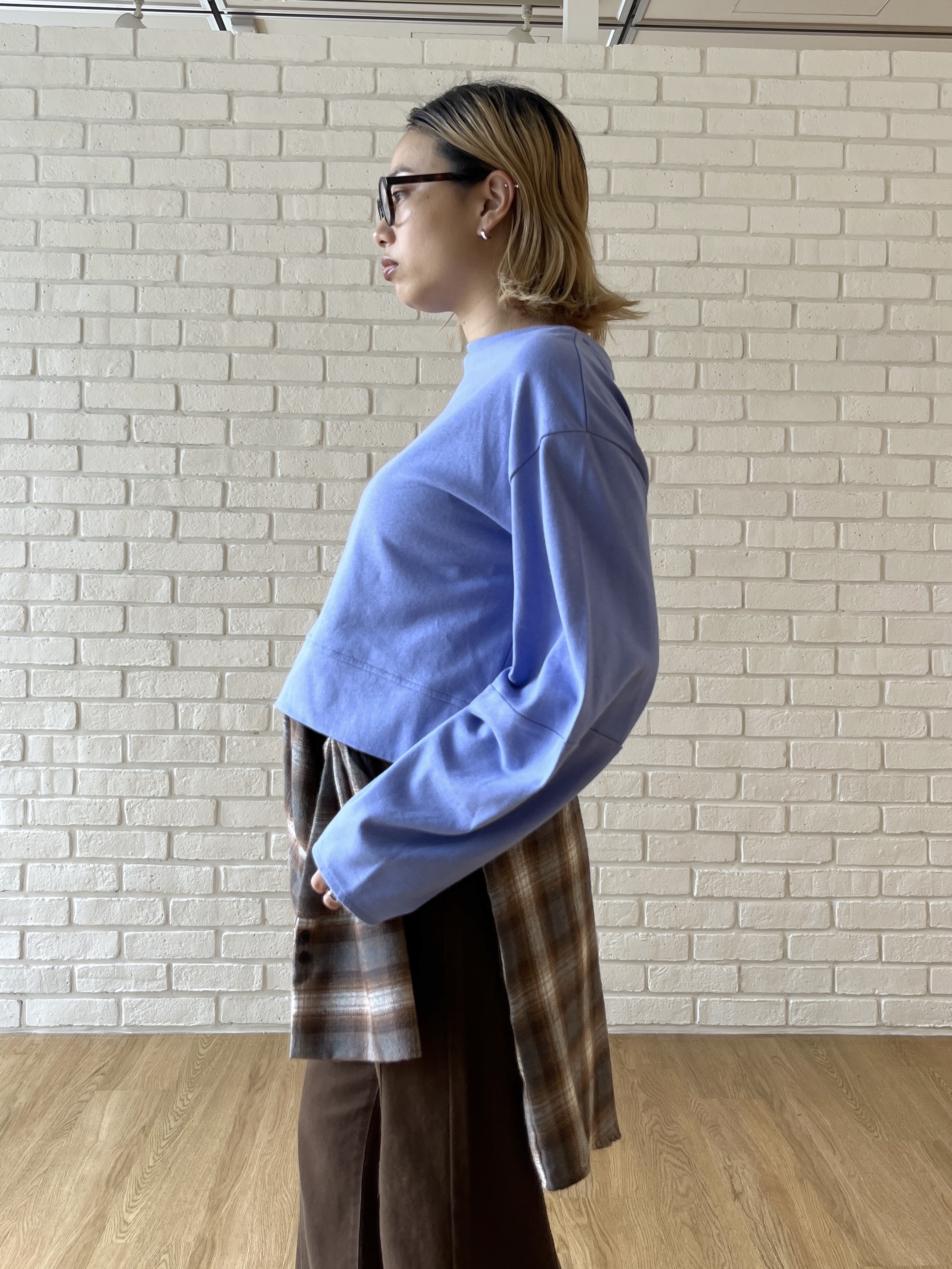 Harukaさんの「INDIVI｜ロングスリーブフォルムカットソー【洗える】」を使ったコーディネート