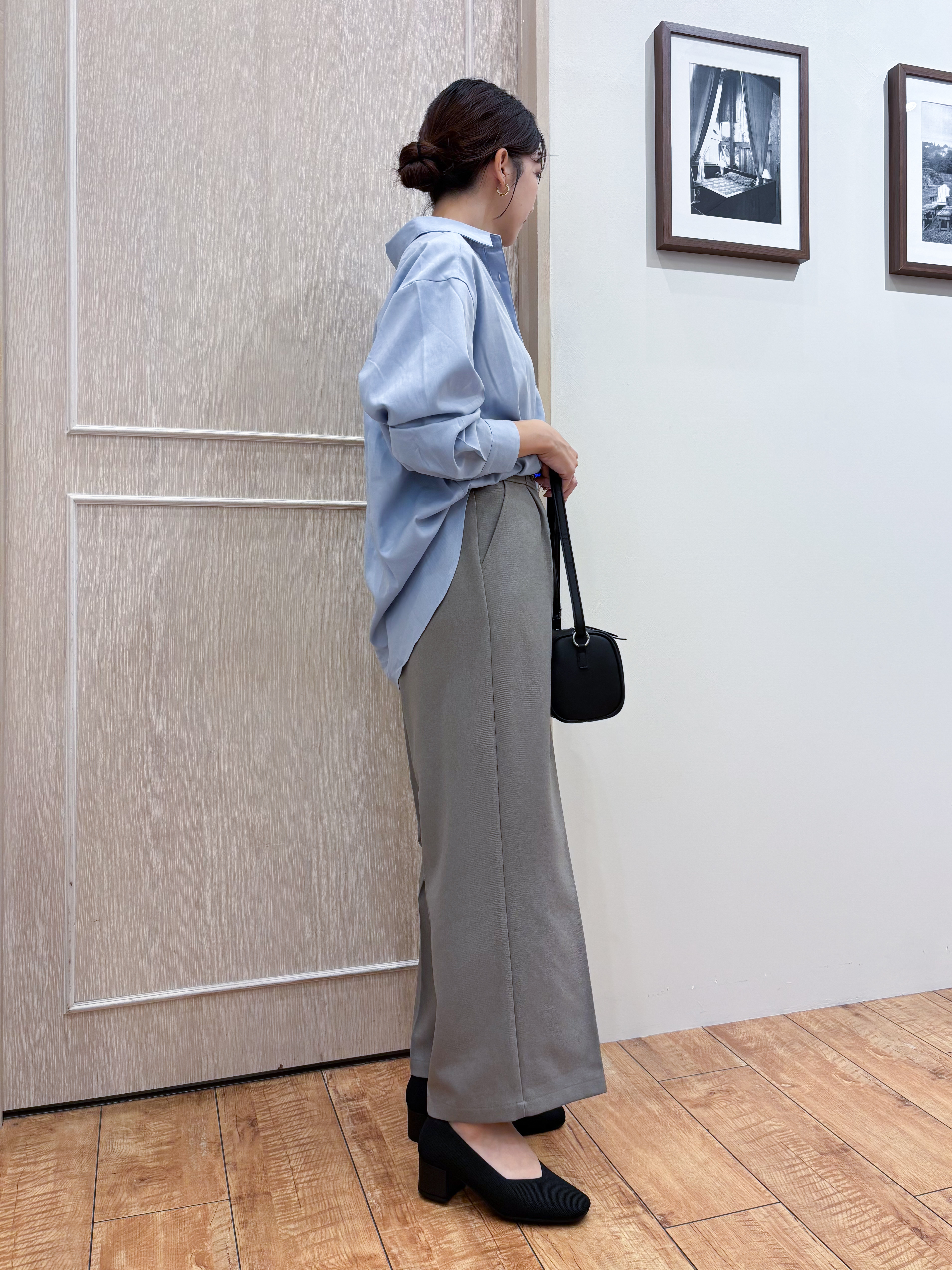 なみさんの「SHOO･LA･RUE｜【洗濯後しわになりにくい/S-LL】気分で選ぶ 大人のデイリー使いに ベーシックシャツ」を使ったコーディネート