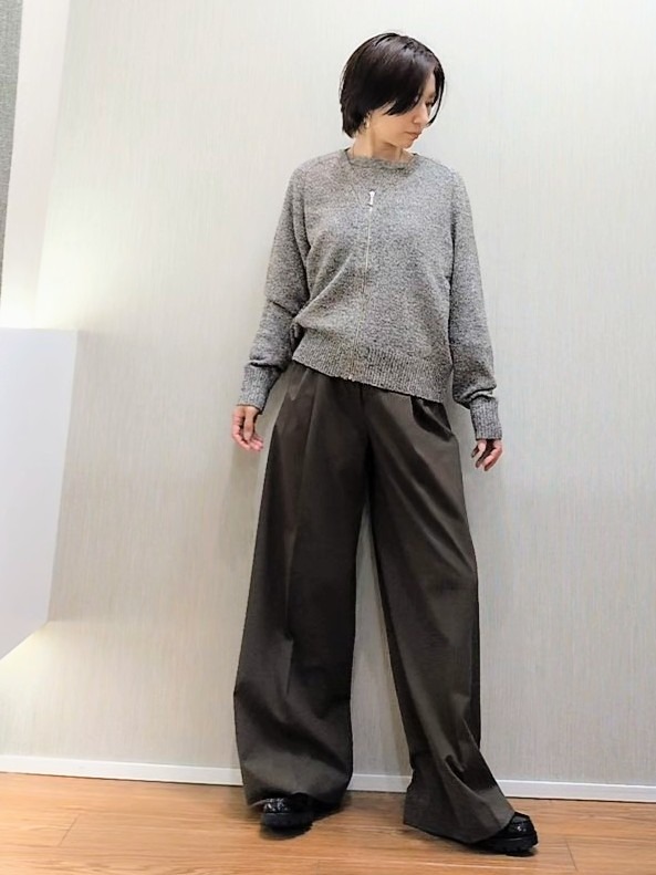 ミズタさんの「UNTITLED｜【アンサンブル可/秋羽織り】杢調ジップカーディガン」を使ったコーディネート