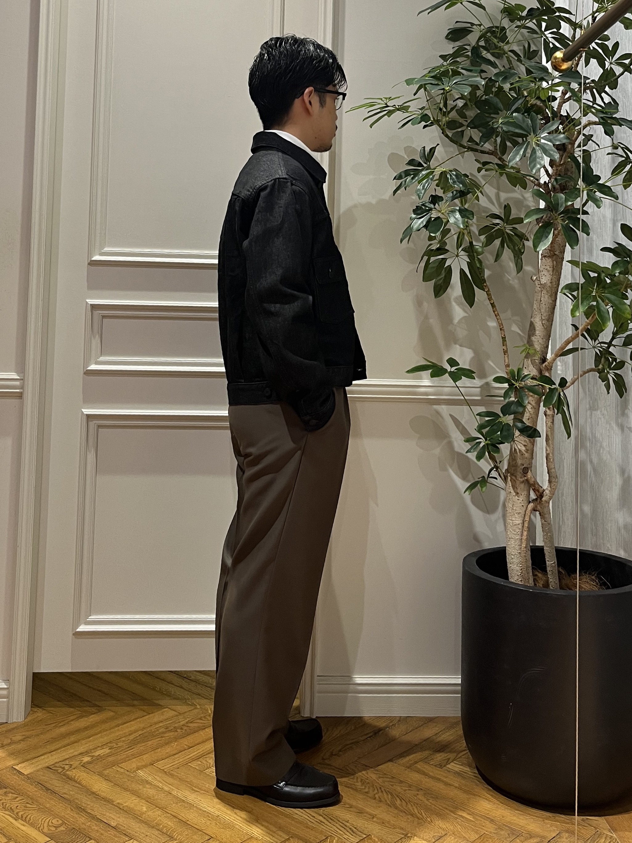 Tokuさんの「DRESSTERIOR｜【干場義雅&times;DRESSTERIOR】ブラックGジャン」を使ったコーディネート