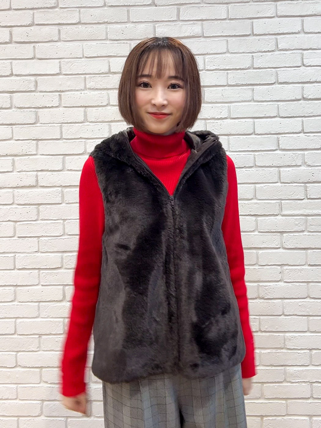 𝐜𝐡𝐢𝐤𝐚さんの「SHOO･LA･RUE｜【洗濯機可/撥水/マルチWAY】ファーライナー付き 毎日欲張りマンパ」を使ったコーディネート