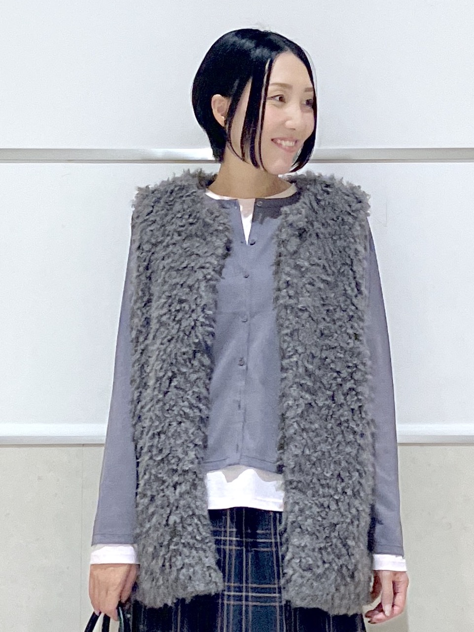 eriko さんの「Dessin｜【セットアイテム/1枚で決まる】配色シアーロンT＆クルーネックカーディガン」を使ったコーディネート