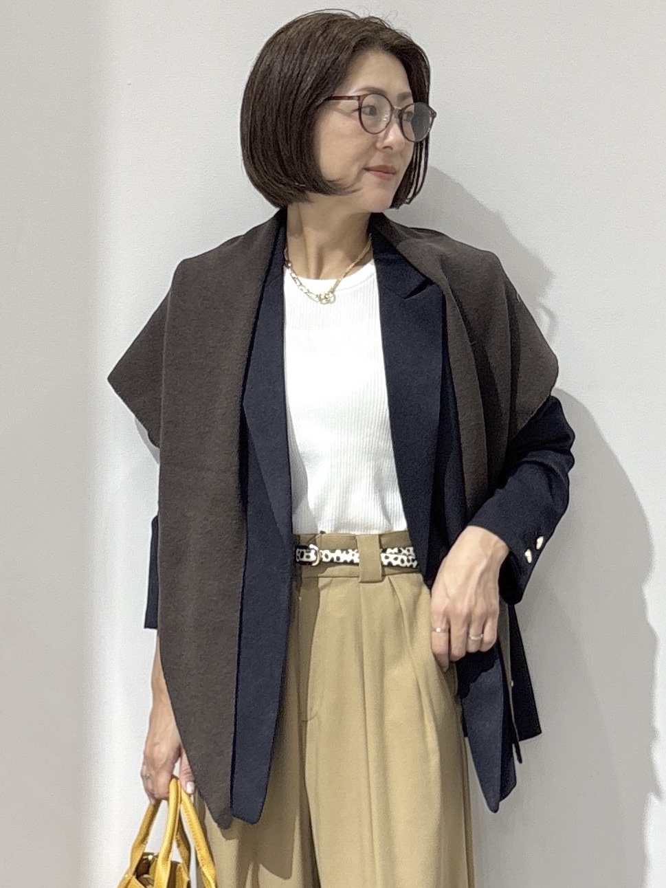 NAKAさんの「OPAQUE.CLIP｜ダブルブレストジャケット【洗える】」を使ったコーディネート