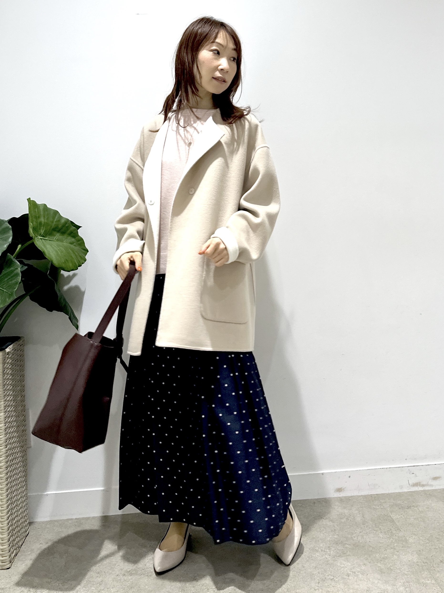 Miwaさんの「UNTITLED｜【アンサンブル可/手洗い可】杢調プルオーバーニット」を使ったコーディネート