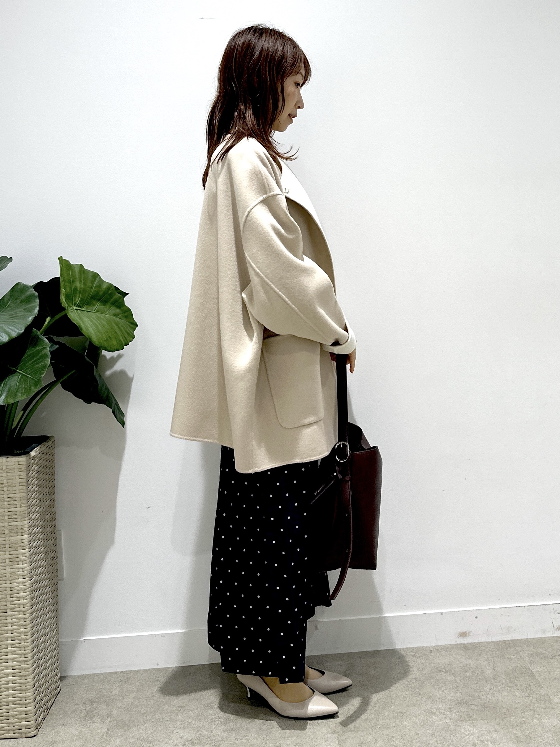 Miwaさんの「UNTITLED｜【アンサンブル可/手洗い可】杢調プルオーバーニット」を使ったコーディネート