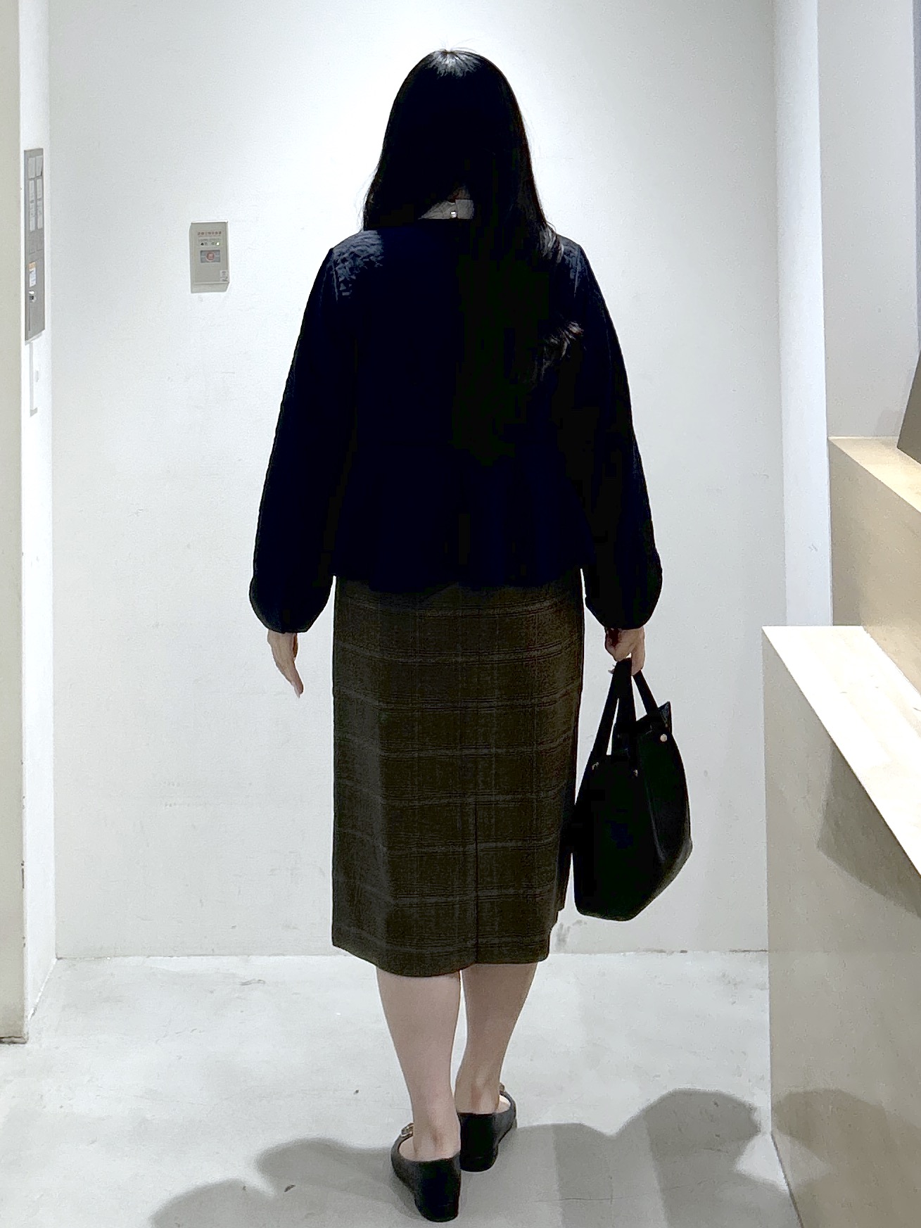 sayaさんの「OPAQUE.CLIP｜ジャカードノーカラーブルゾン【洗濯機OK】」を使ったコーディネート