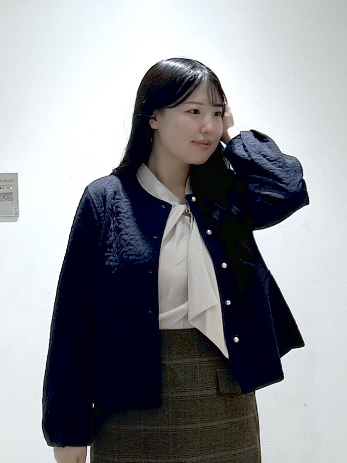 sayaさんの「OPAQUE.CLIP｜ジャカードノーカラーブルゾン【洗濯機OK】」を使ったコーディネート