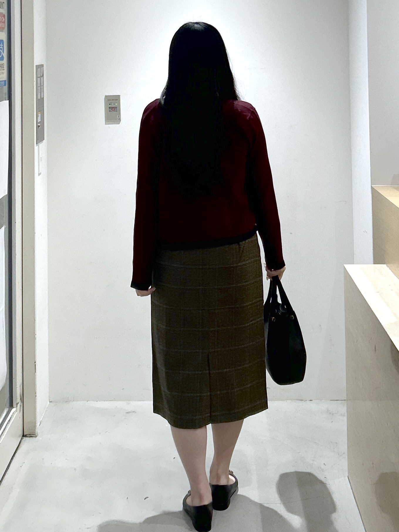 sayaさんの「OPAQUE.CLIP｜バイカラークルーネックカーディガン【洗濯機OK】」を使ったコーディネート