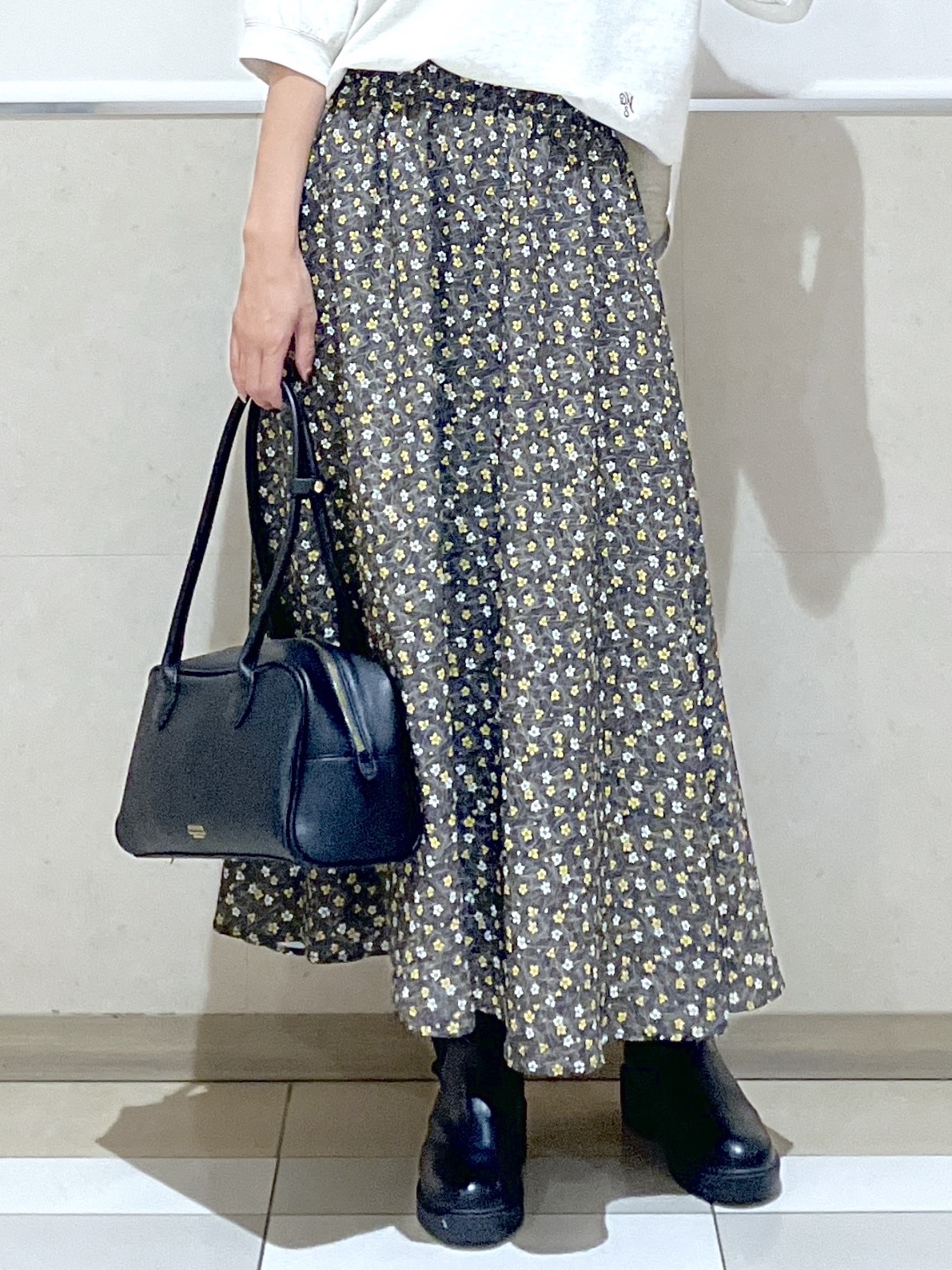 eriko さんの「Dessin｜【高レビュー/洗える/XS-L】バックヘンリーミニ裏毛 5分袖」を使ったコーディネート