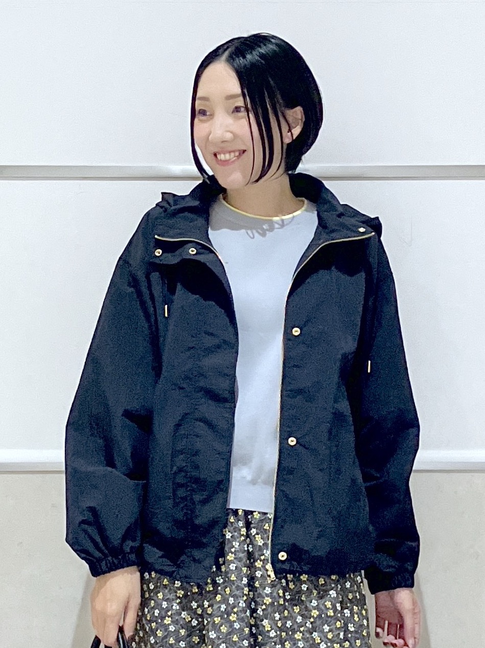 eriko さんの「Dessin｜【UVカット/洗濯機OK】6分袖配色ニット」を使ったコーディネート