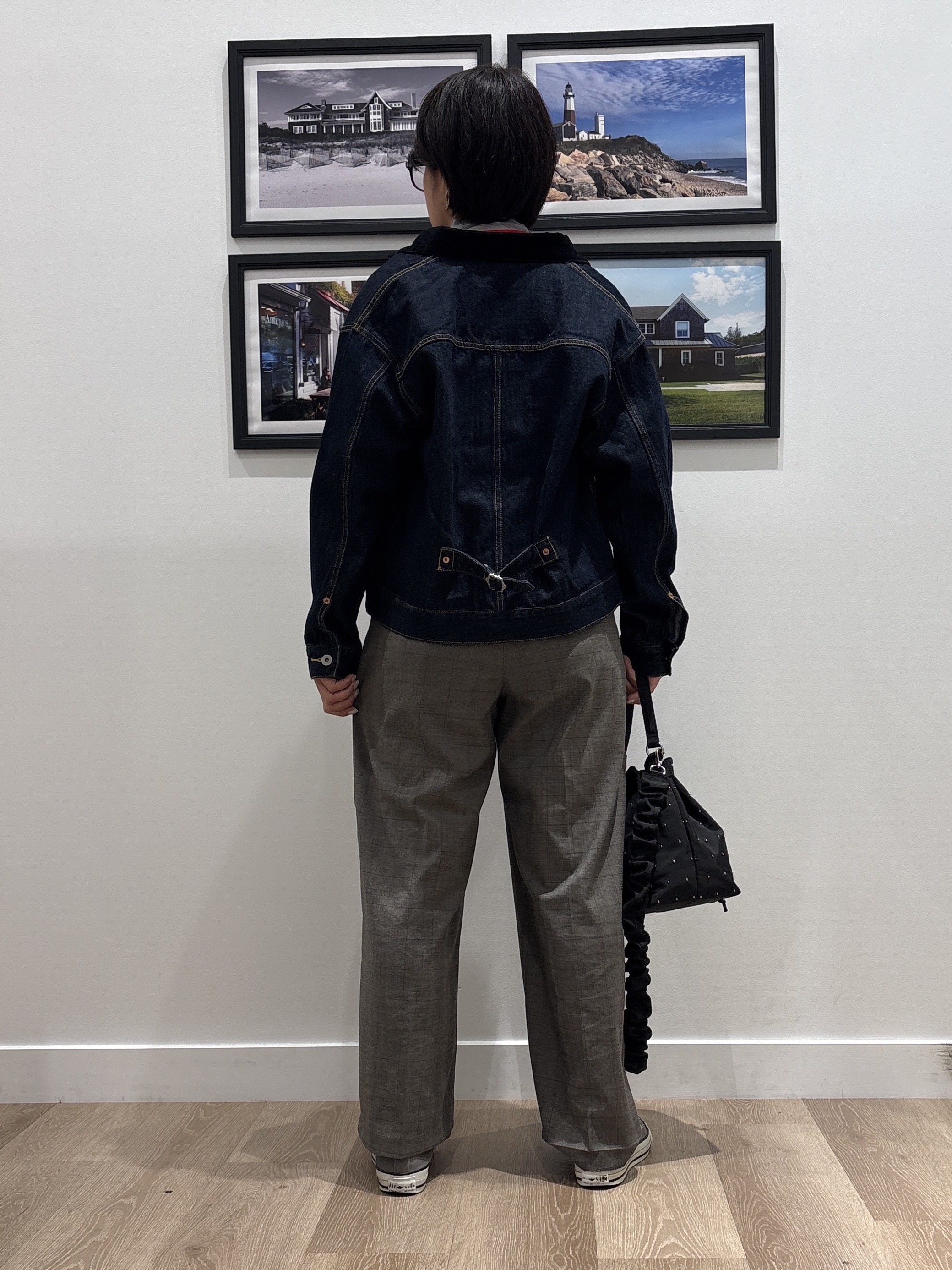 Naoさんの「Dessin｜【秋のレイヤードアイテム/洗える】シアー切り替えタートルプルオーバー」を使ったコーディネート