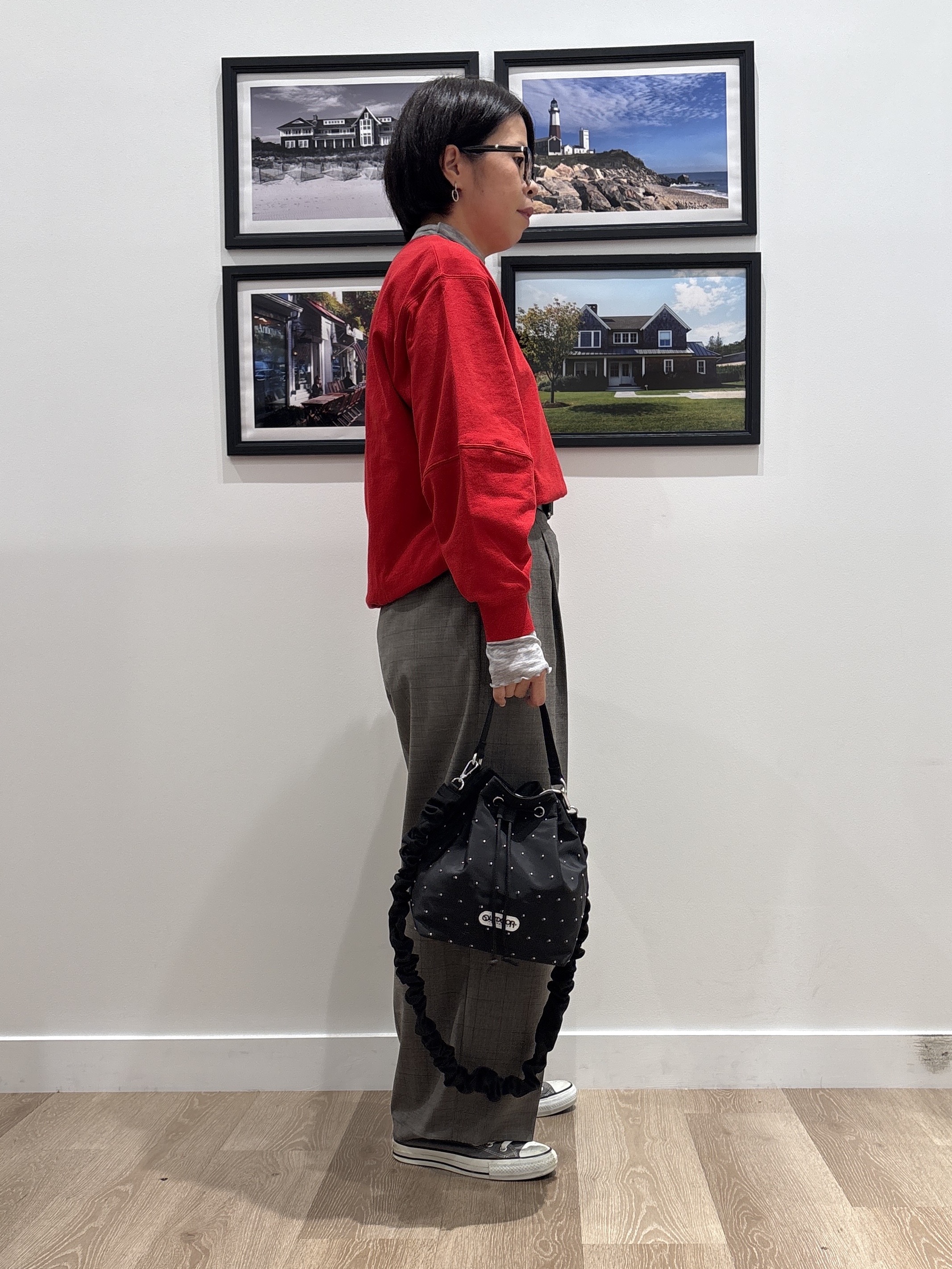 Naoさんの「Dessin｜【秋のレイヤードアイテム/洗える】シアー切り替えタートルプルオーバー」を使ったコーディネート