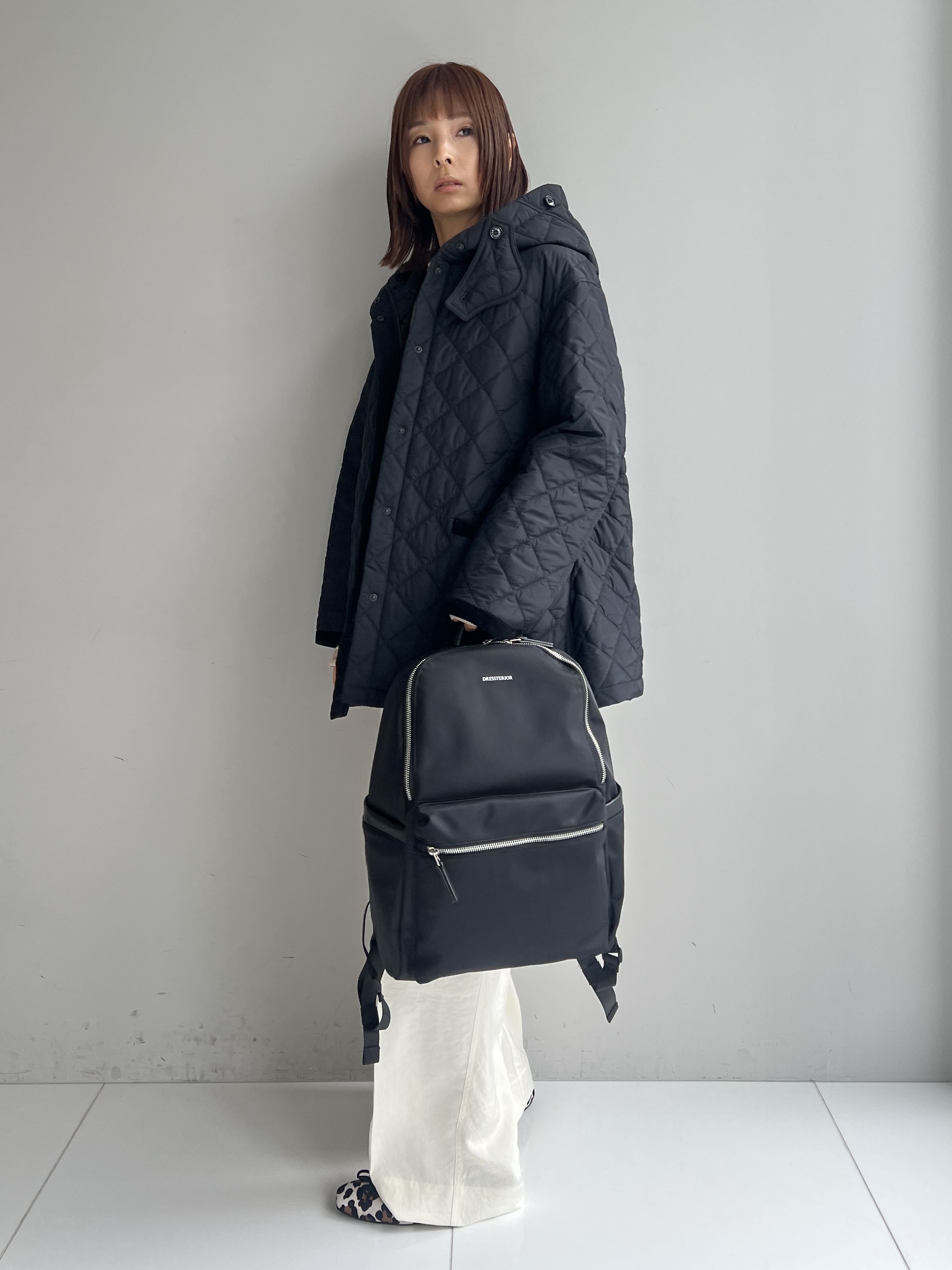 misaさんの「DRESSTERIOR｜サテンイージーパンツ」を使ったコーディネート