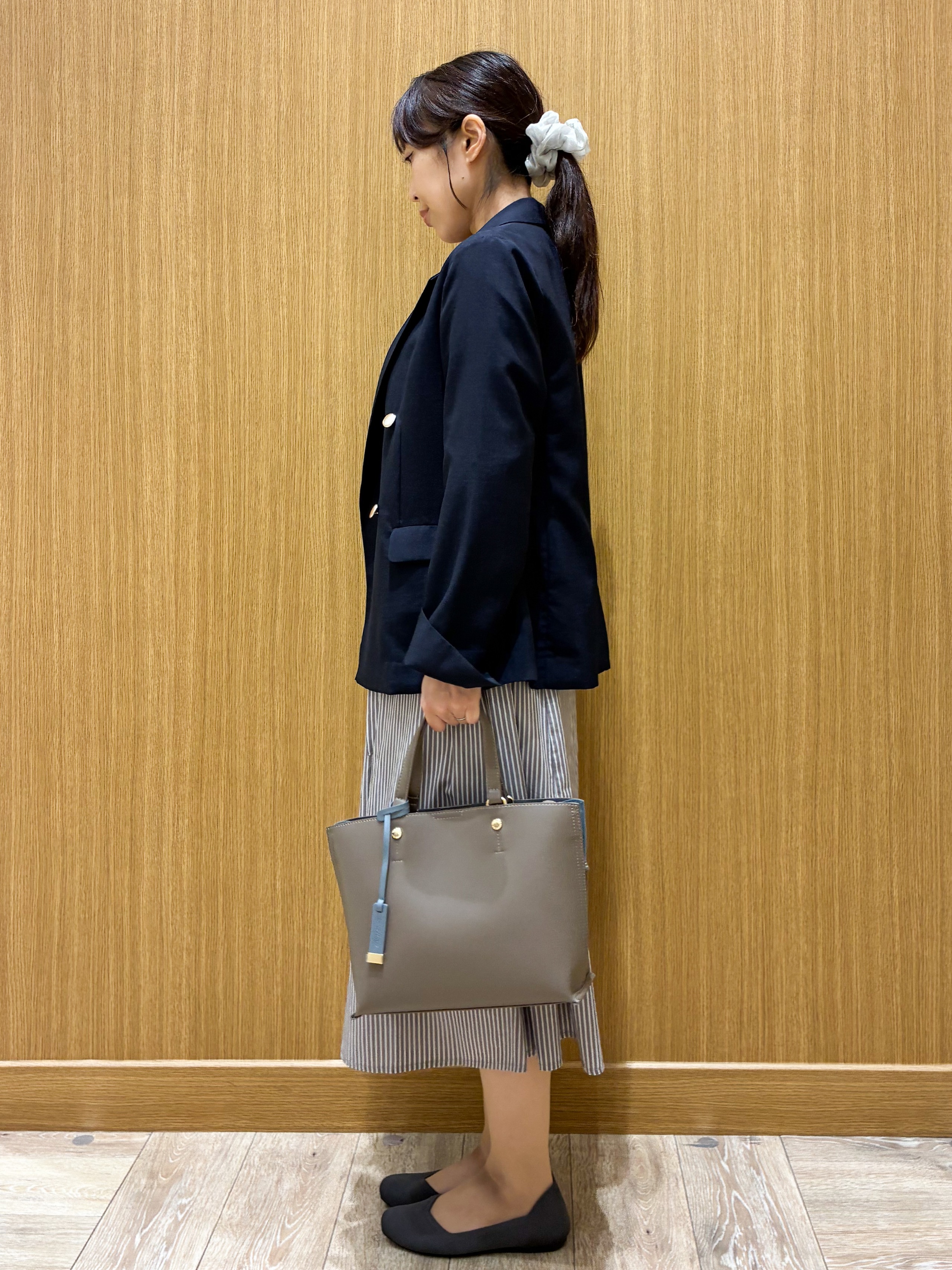 tomoさんの「OPAQUE.CLIP｜《再入荷》ダブルブレストテーラードジャケット【接触冷感／吸水速乾／イージーアイロン／防シワ／洗濯機O」を使ったコーディネート