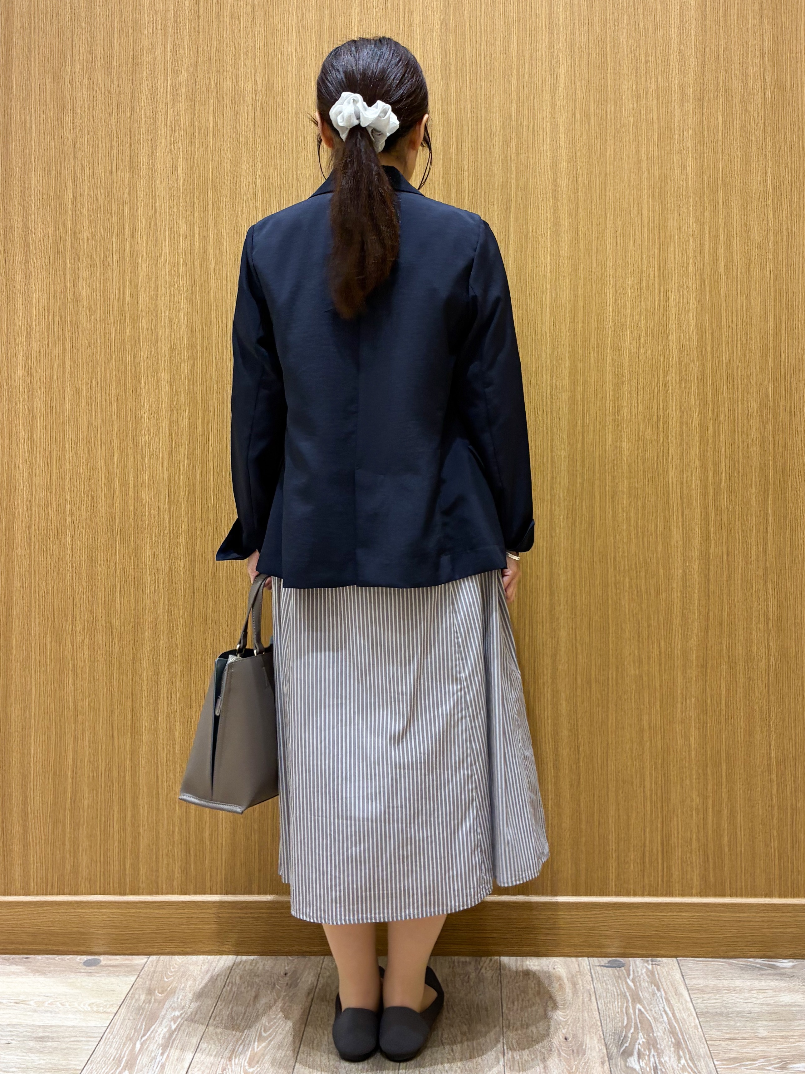 tomoさんの「OPAQUE.CLIP｜《再入荷》ダブルブレストテーラードジャケット【接触冷感／吸水速乾／イージーアイロン／防シワ／洗濯機O」を使ったコーディネート