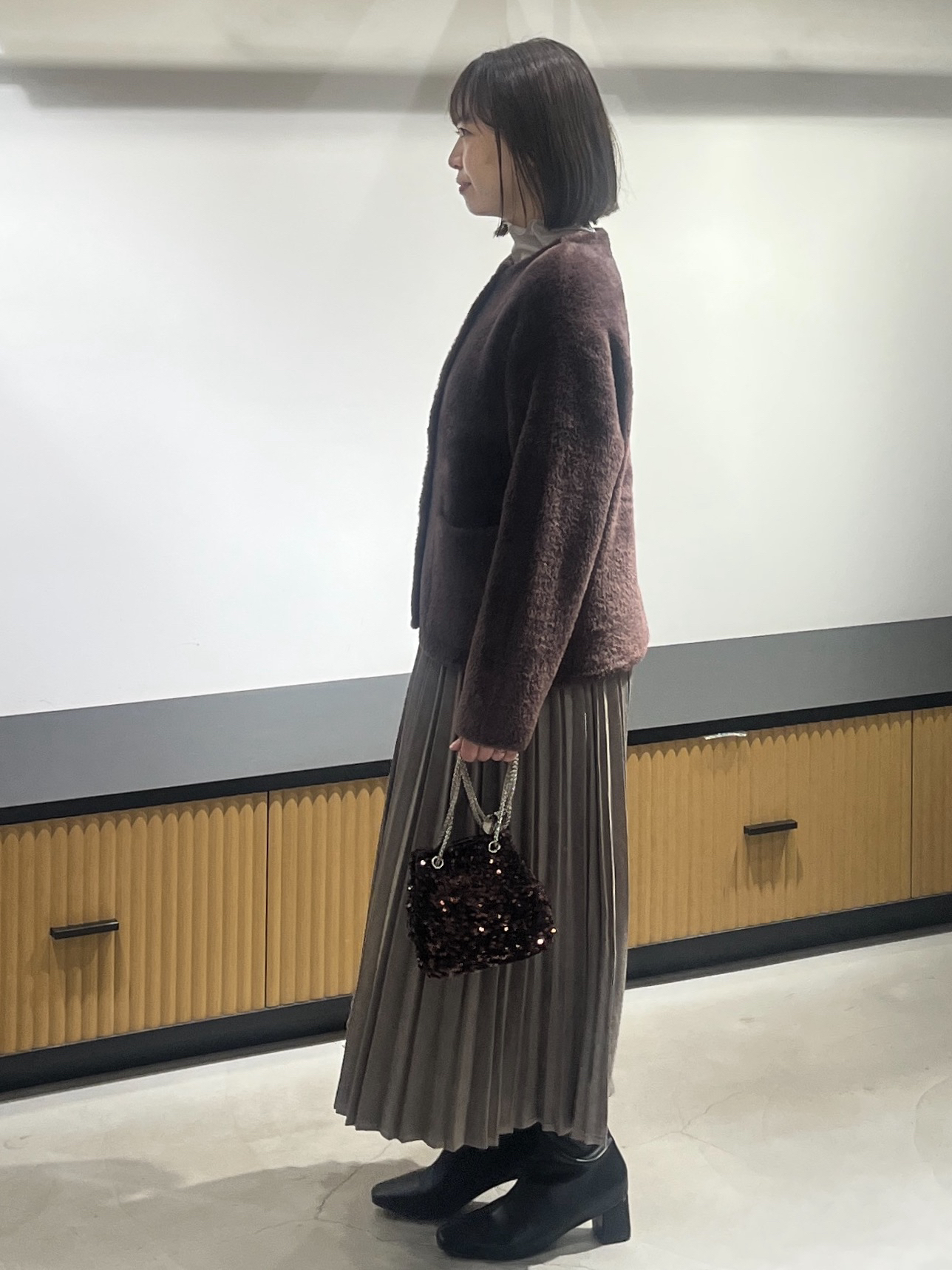 mikiさんの「OPAQUE.CLIP｜ダブルフェイスニットカーディガン」を使ったコーディネート