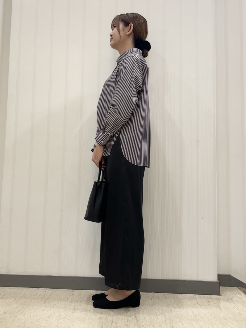 ちひさんの「INDIVI｜【2WAY／ストライプ柄】ベーシックシャツ」を使ったコーディネート