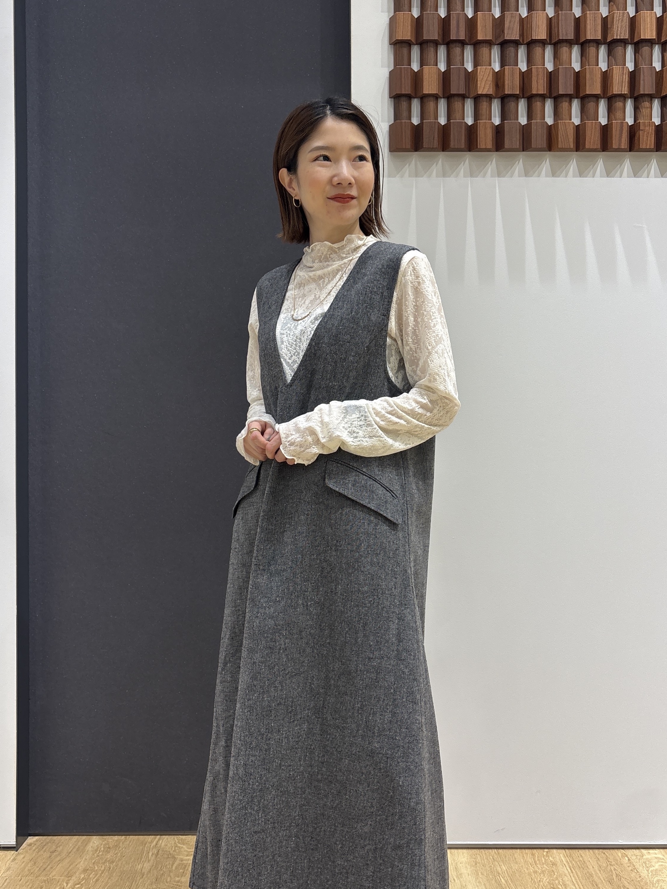 risaさんの「Dessin｜スライドチェーンネックレス」を使ったコーディネート