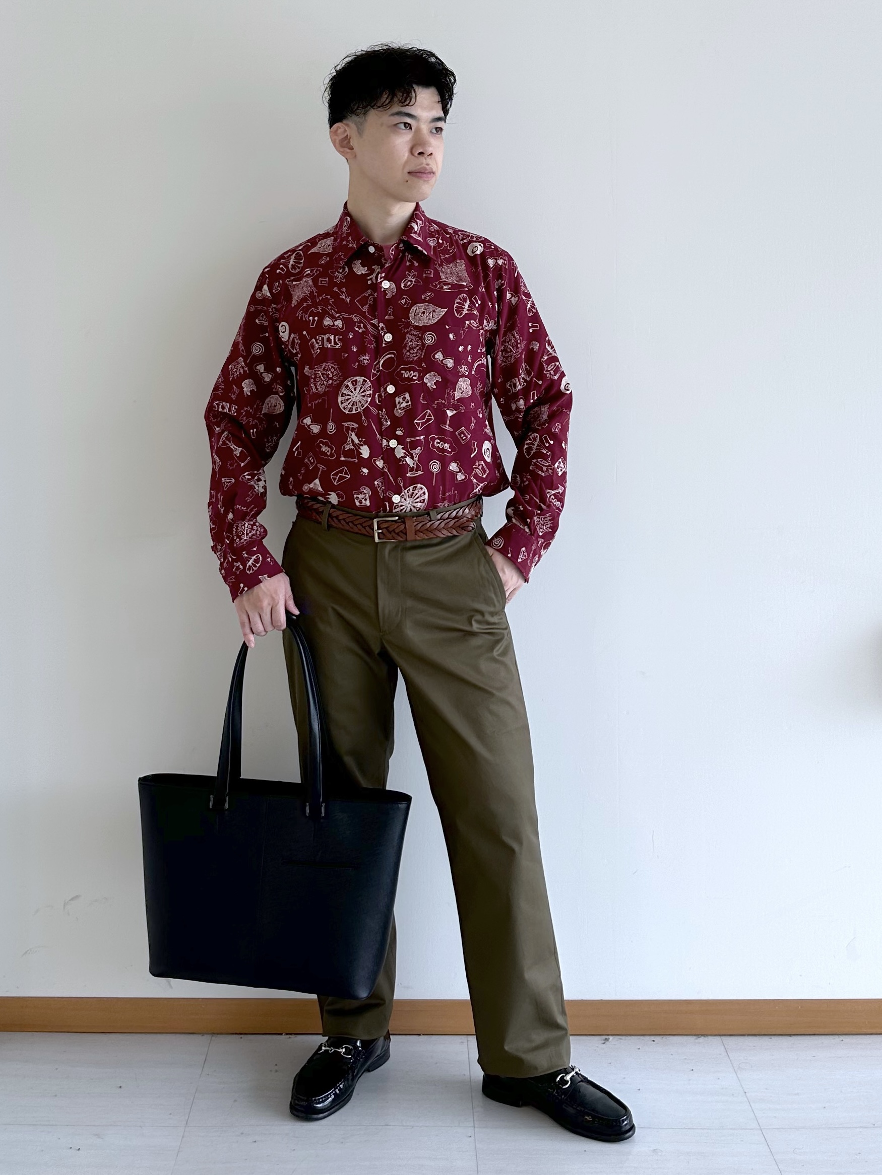 イッシーさんの「TAKEO KIKUCHI｜【BOWLER HAT LABEL】シングルレザーライダースジャケット」を使ったコーディネート