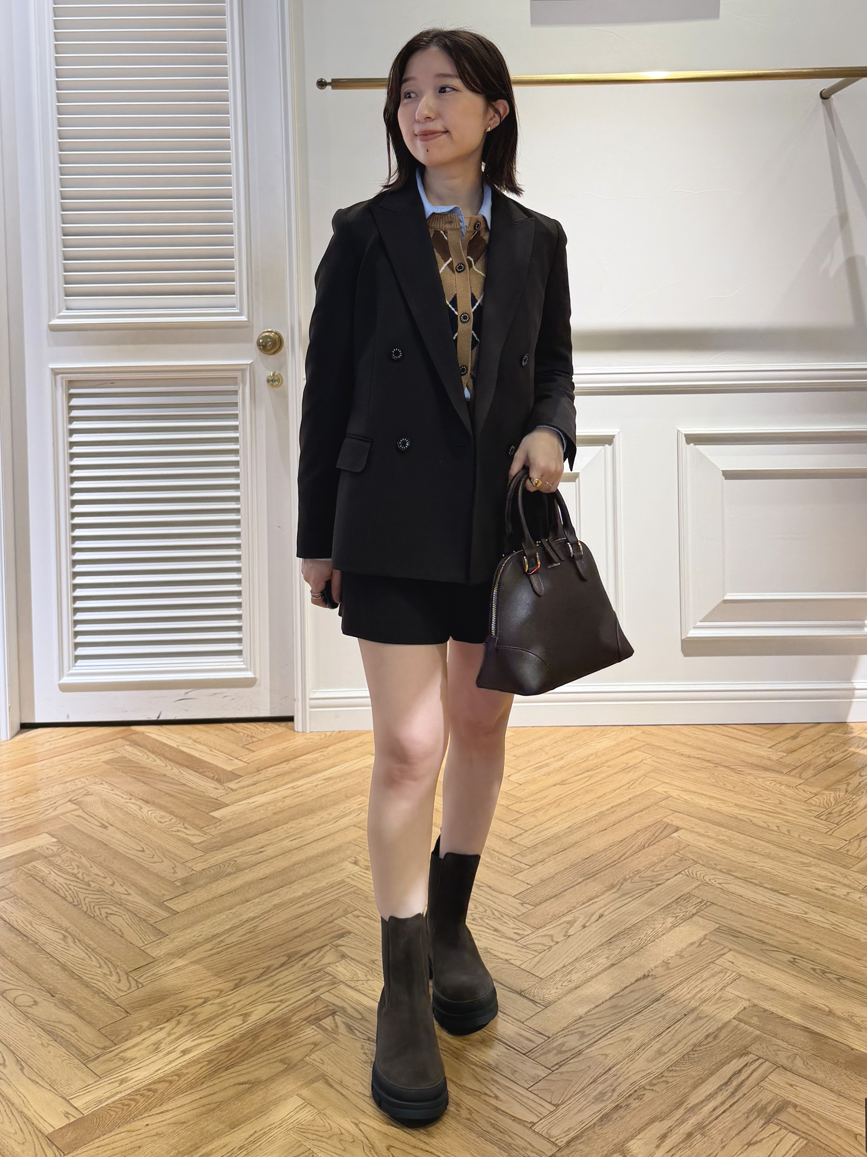 つじ まこさんの「DRESSTERIOR｜【セットアップ可/温度調節】コンフォータブルジャケット」を使ったコーディネート