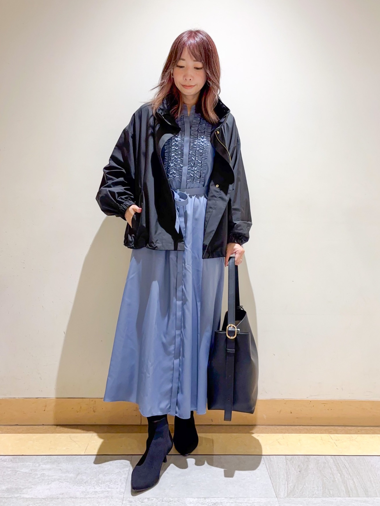 sattoさんの「UNTITLED｜【撥水/秋羽織り】タフタマウンテンパーカー」を使ったコーディネート