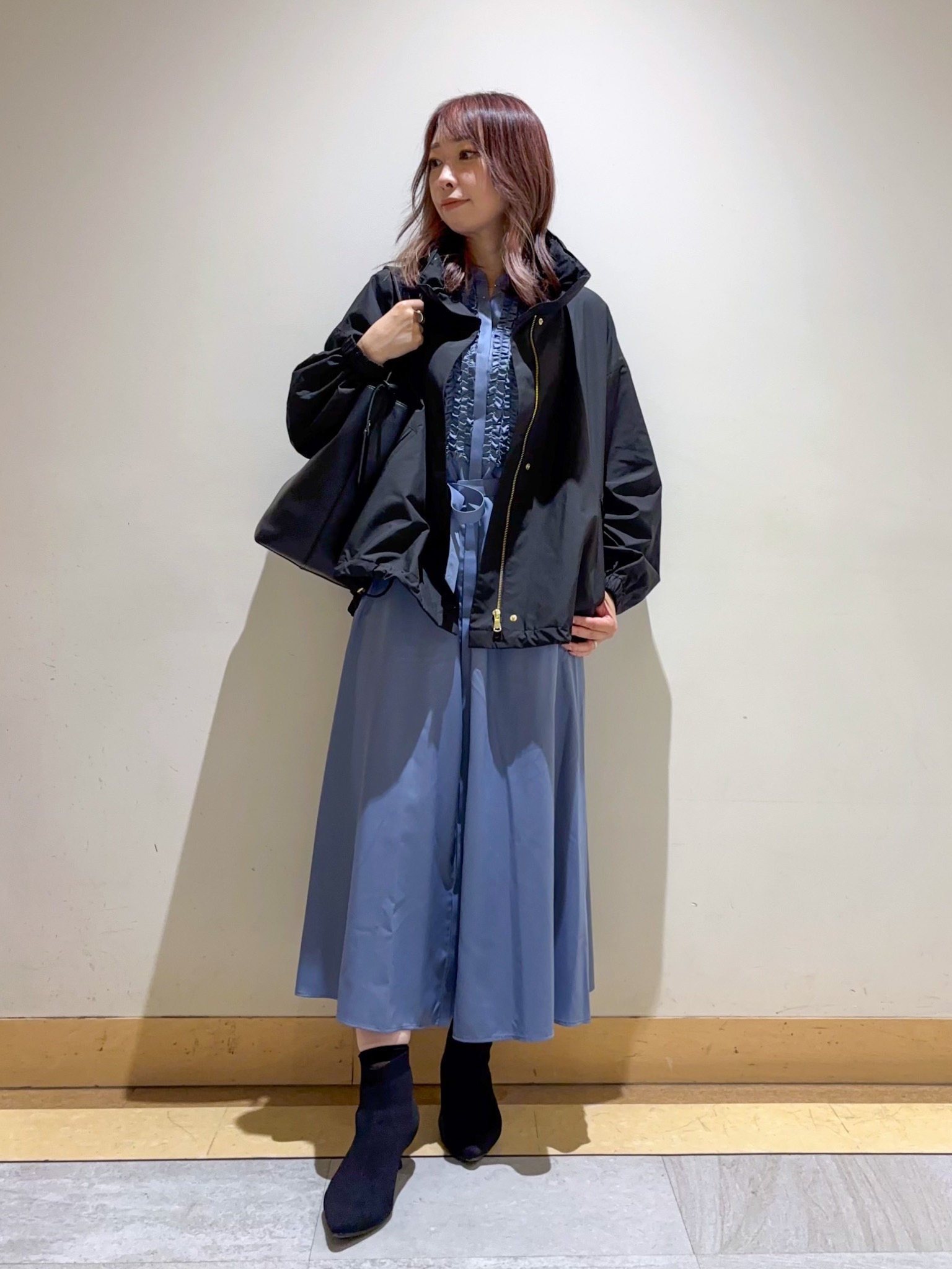 sattoさんの「UNTITLED｜【撥水/秋羽織り】タフタマウンテンパーカー」を使ったコーディネート