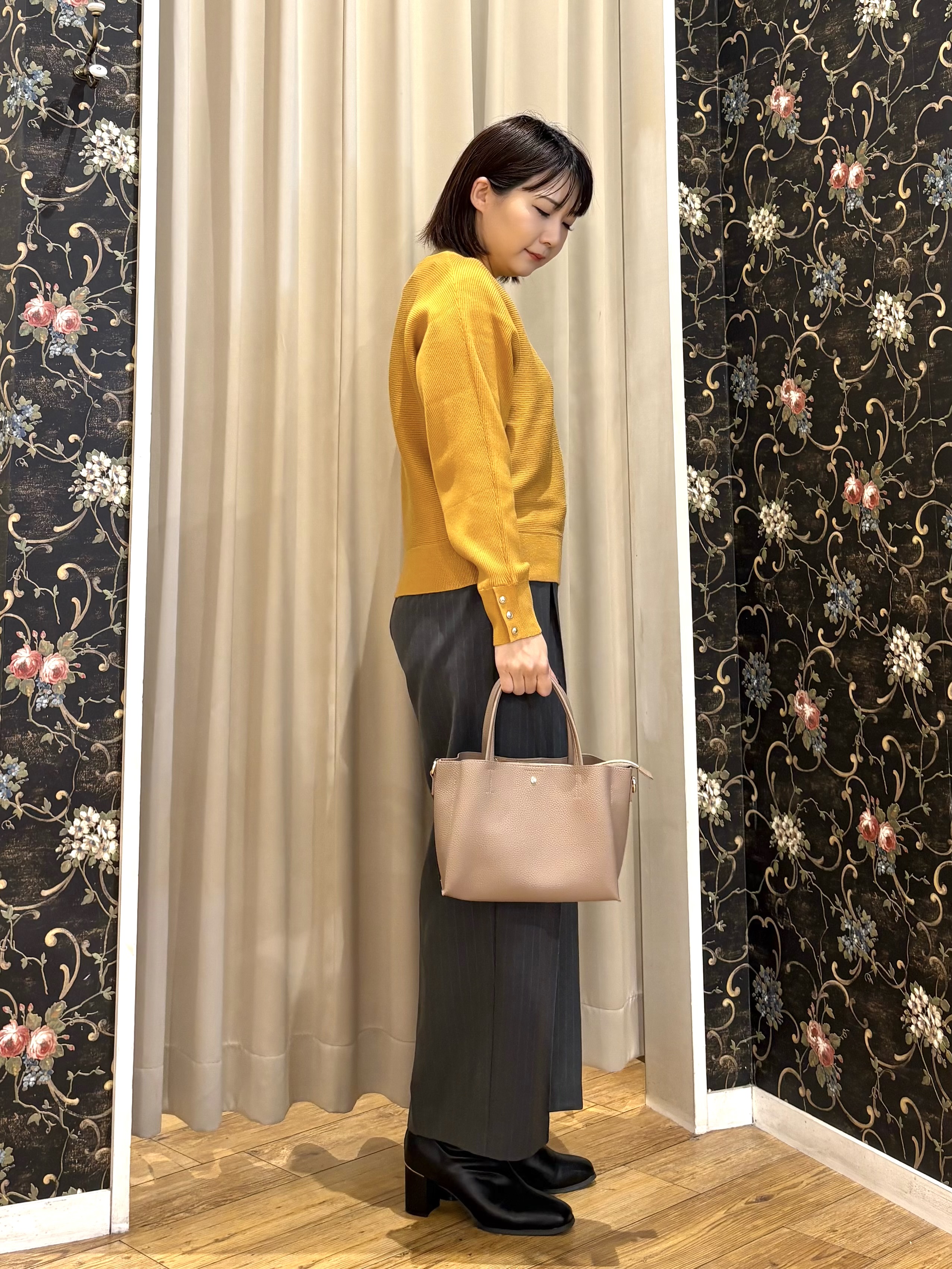 ネリさんの「SHOO･LA･RUE｜【洗濯機可/体型カバー】やわらかリブドルマンニット」を使ったコーディネート