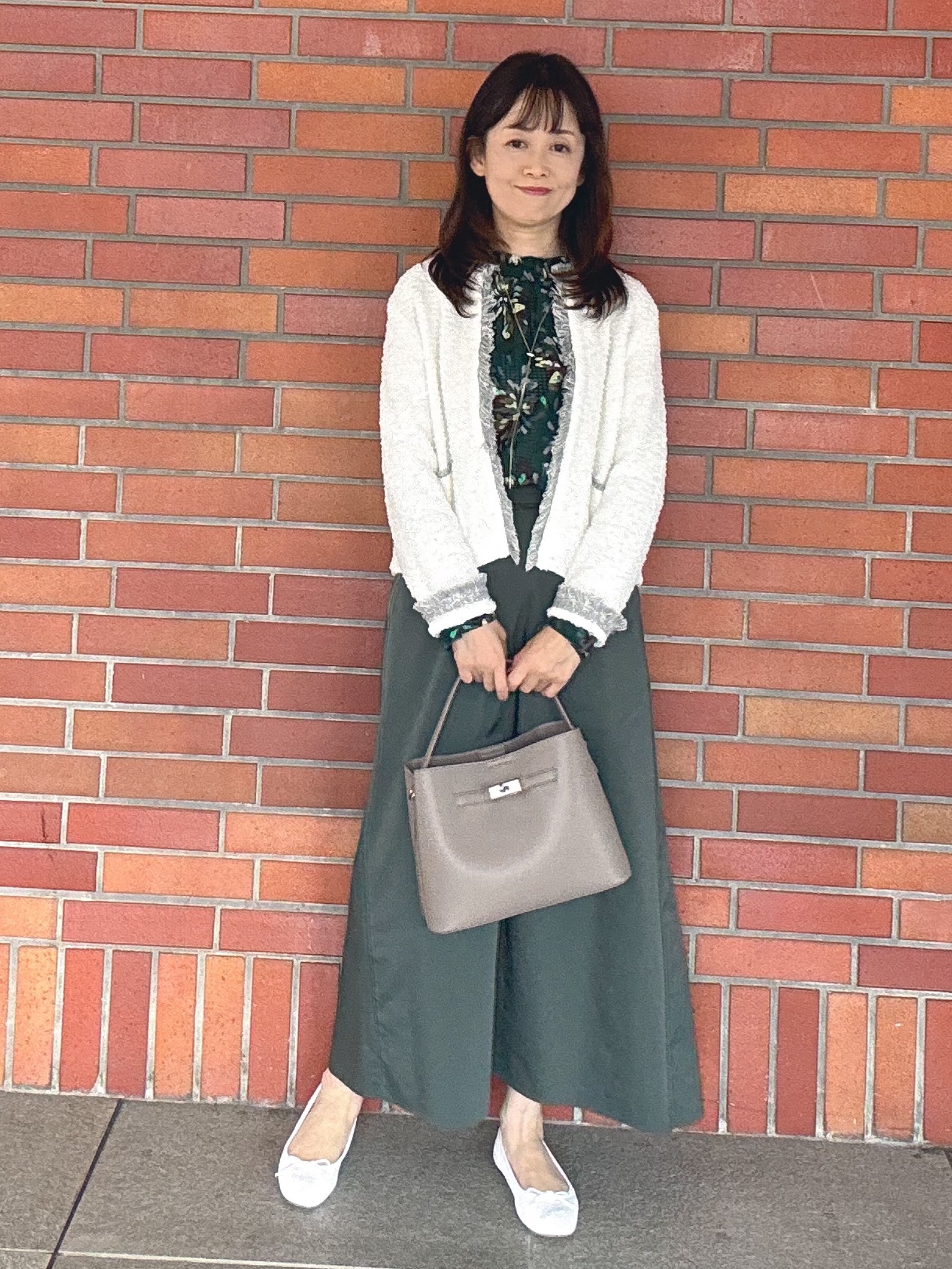 makiさんの「UNTITLED｜【ジャケットライク/秋羽織り】ファンシーヤーンツイードニットカーディガン」を使ったコーディネート