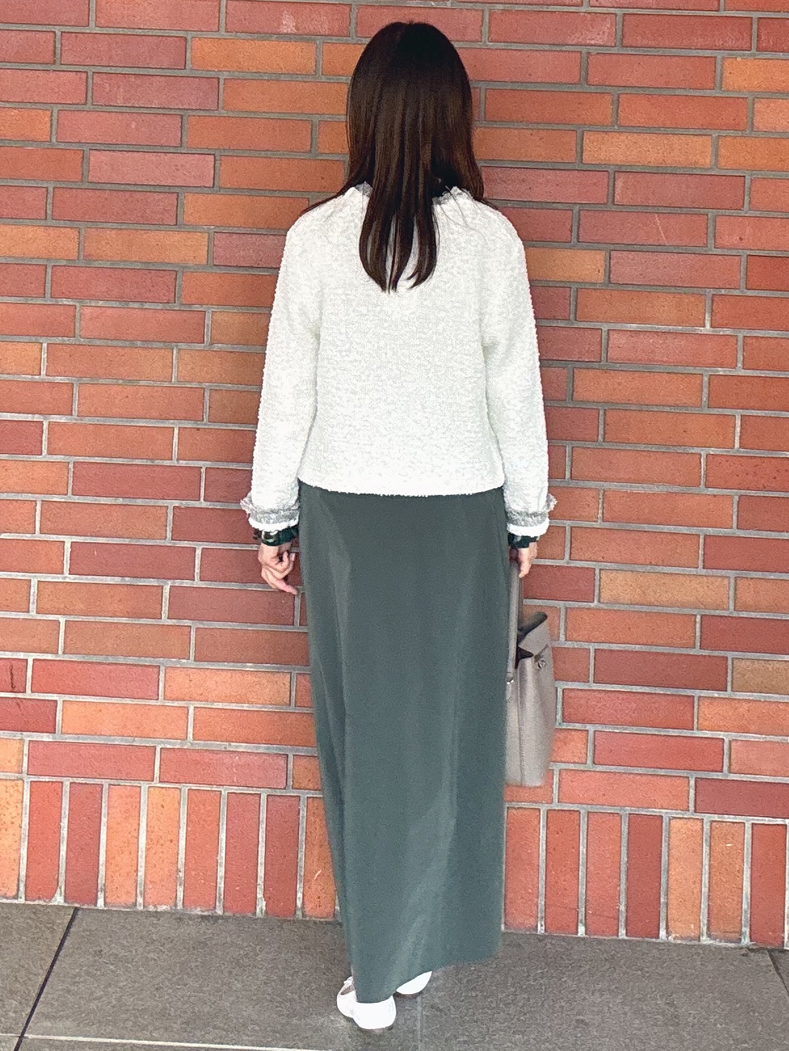 makiさんの「UNTITLED｜【ジャケットライク/秋羽織り】ファンシーヤーンツイードニットカーディガン」を使ったコーディネート