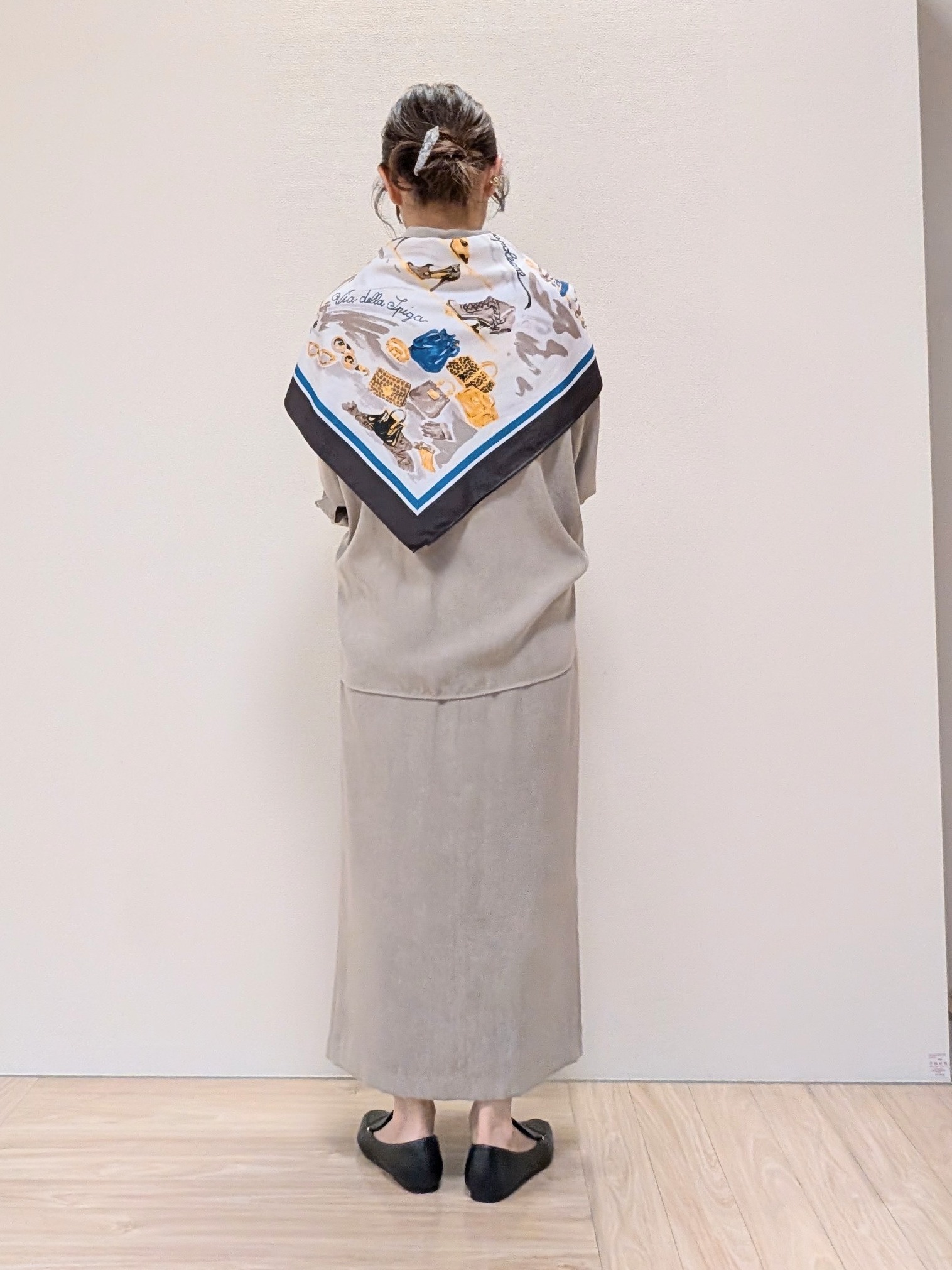 Rieさんの「UNTITLED｜【セットアップ可/秋羽織り】スエードライクシャツ」を使ったコーディネート