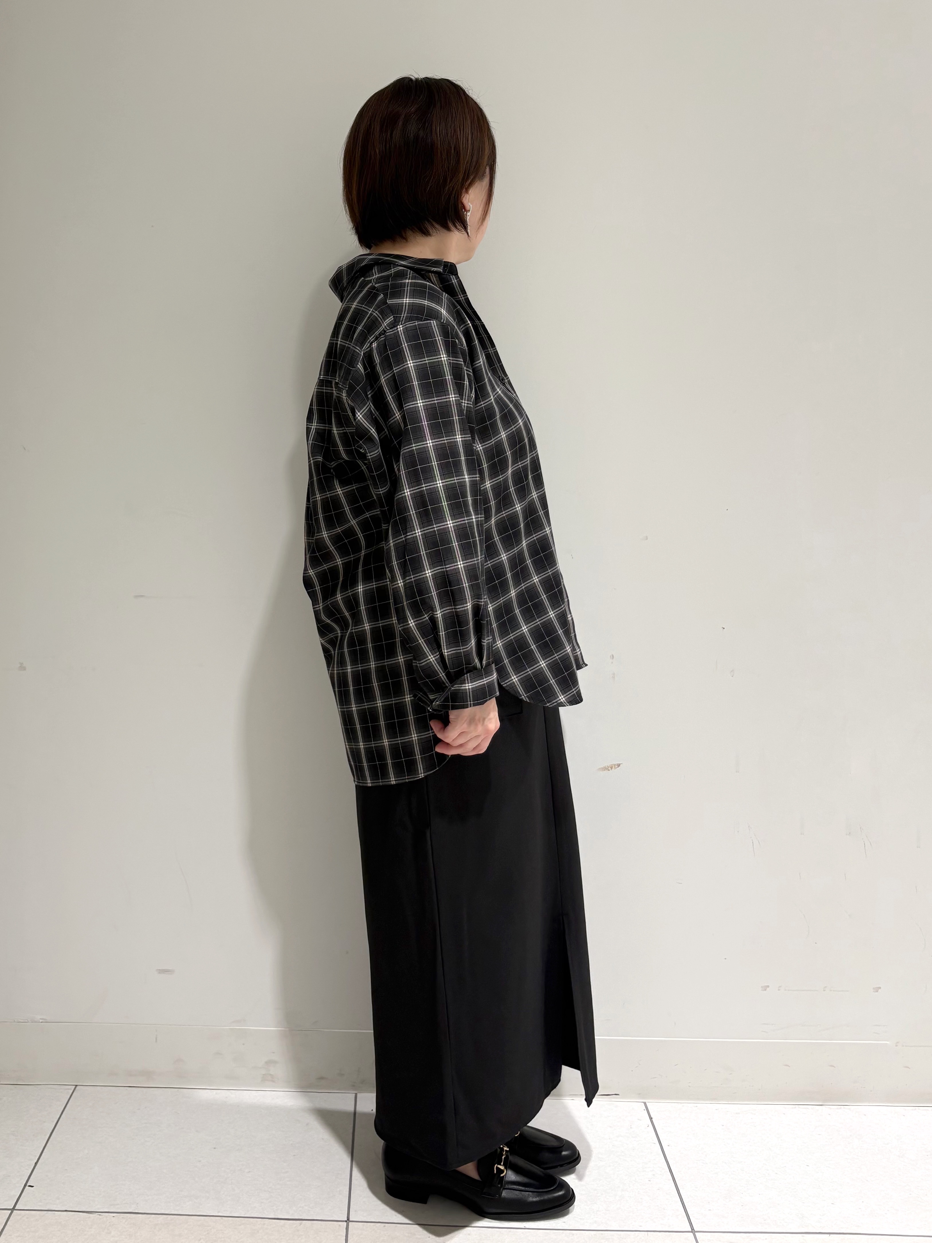 michiさんの「index｜チェック柄シャツ【洗濯機OK】」を使ったコーディネート