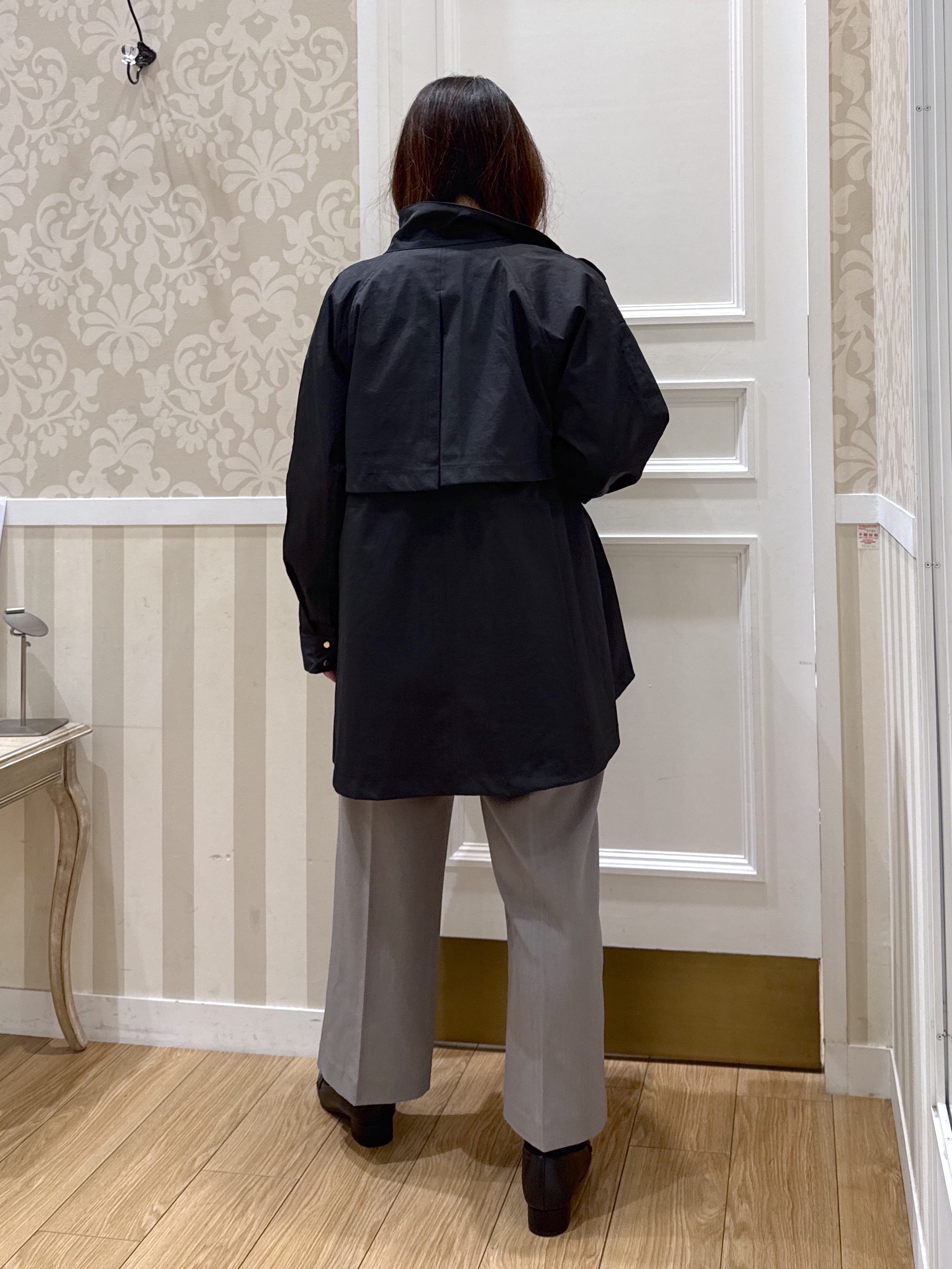 sachiさんの「grove｜【撥水／シルエット2WAY】さっと羽織って、こなれる。スタンドネックテントラインコート」を使ったコーディネート