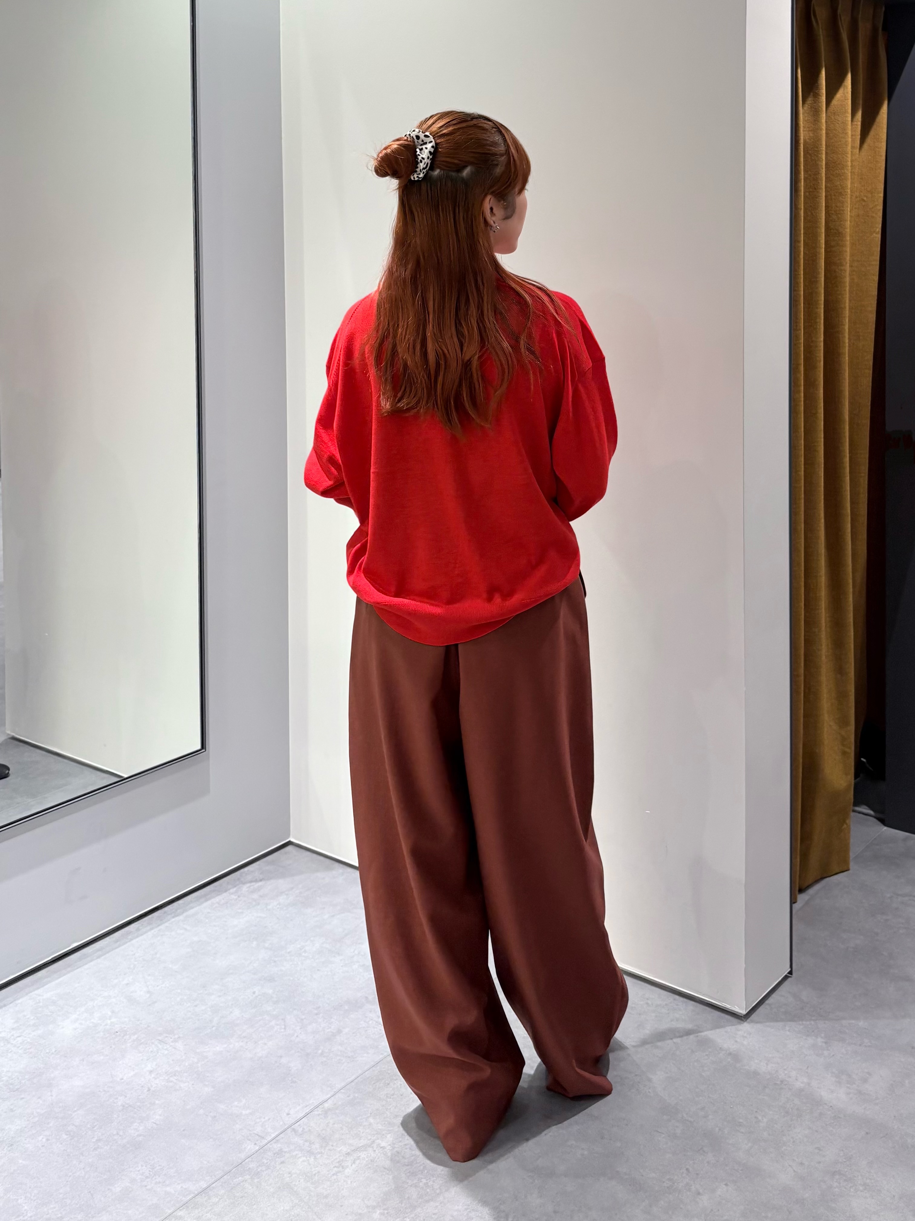 ユアさんの「INDIVI｜ベルト付きバレルパンツ」を使ったコーディネート