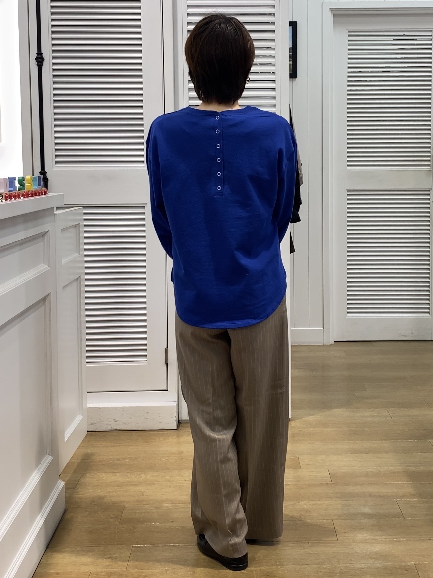 Hamaさんの「Dessin｜【洗える/7色展開/XS-L】バックヘンリーミニ裏毛 長袖」を使ったコーディネート